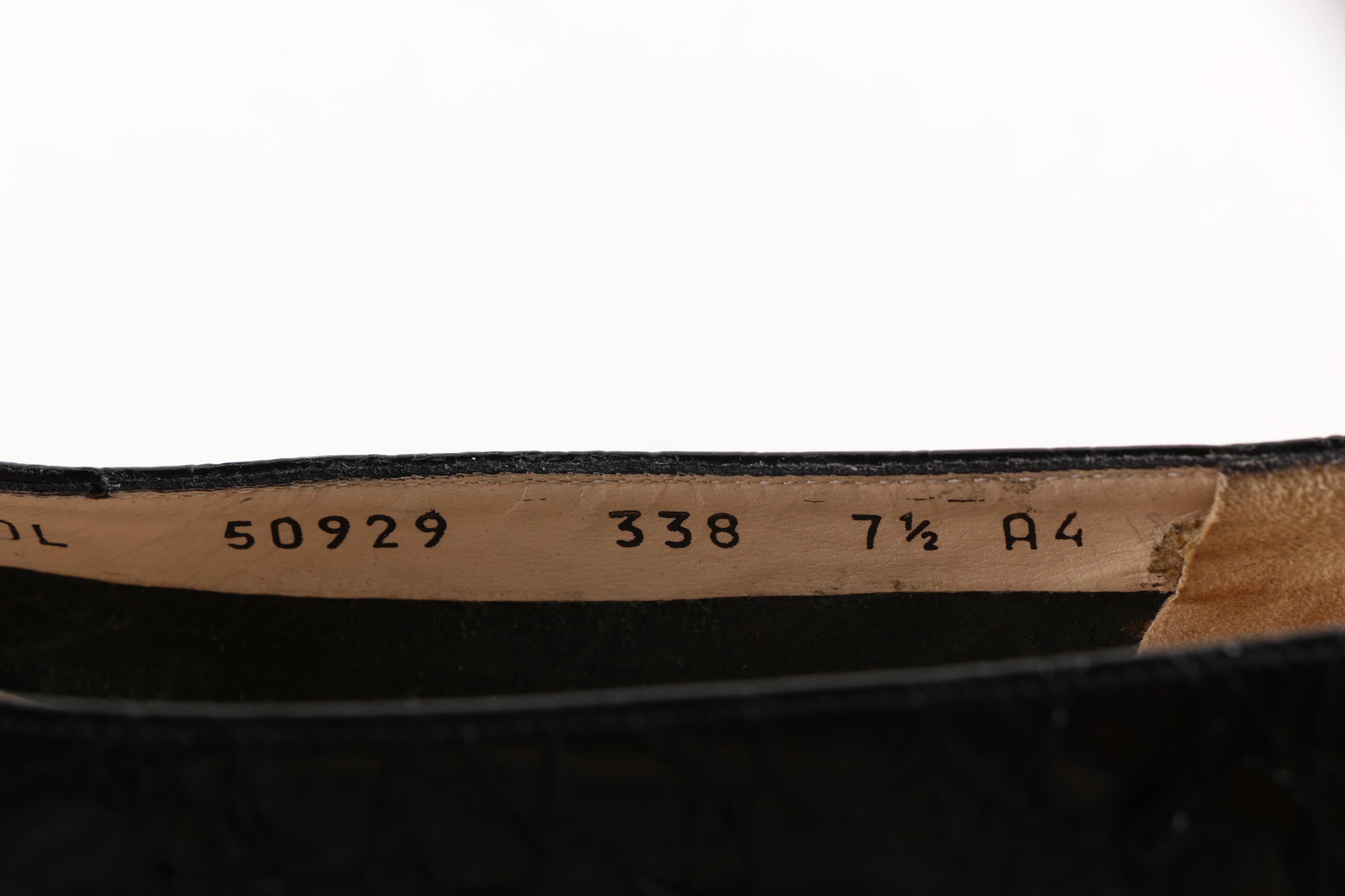 Salvatore Ferragamo Black Leather Pumps