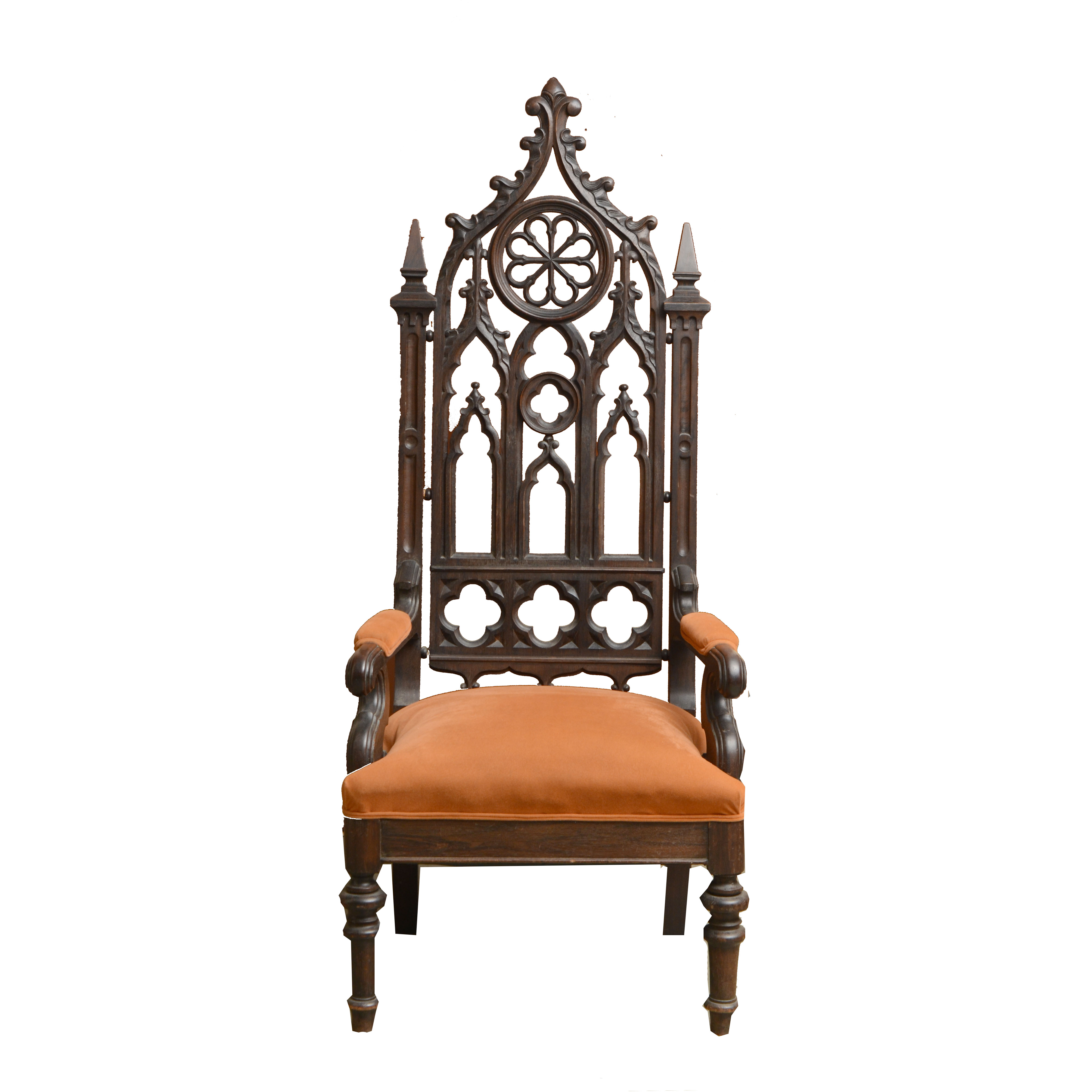 19th Century Gothic Revival Arm Chair