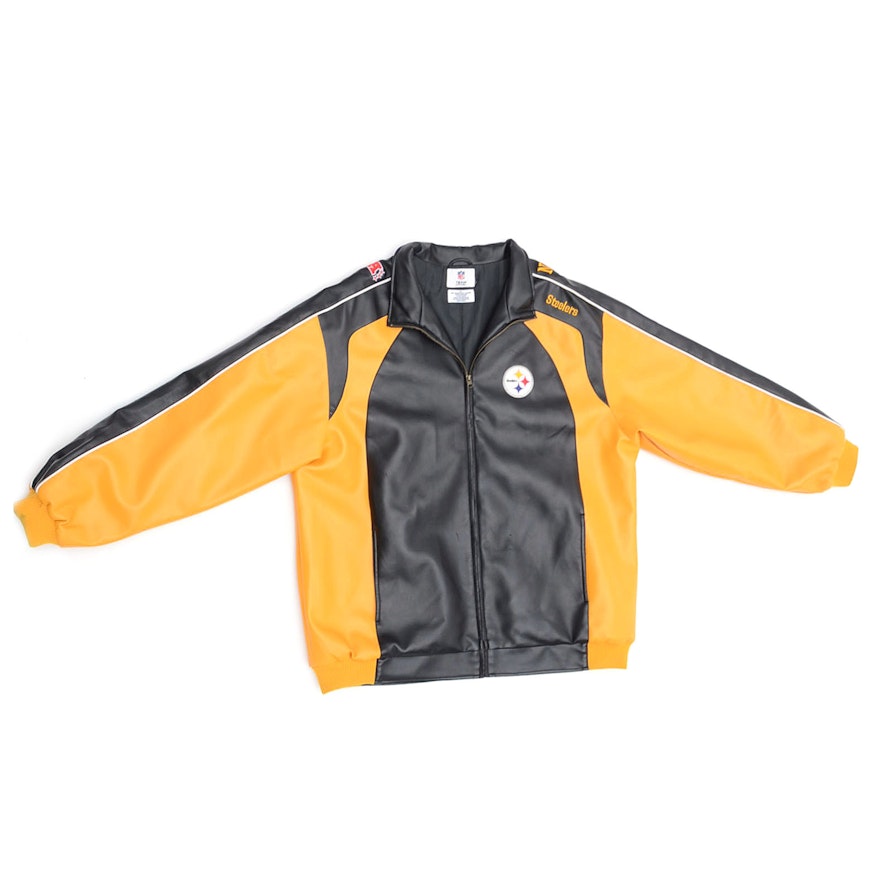 NFL Pittsburgh Steelers Leather Football Jacket