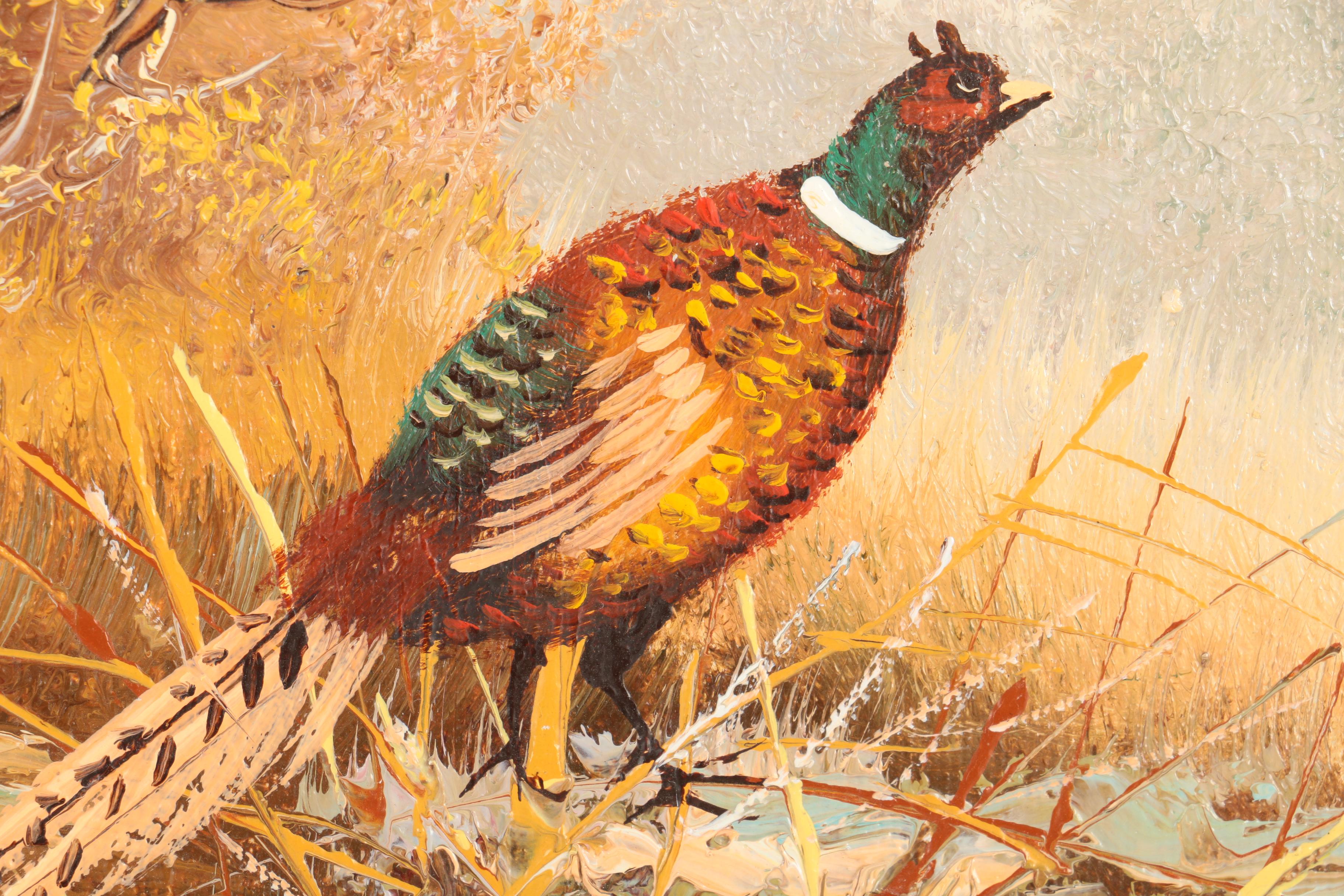 J. Graham Oil Painting of a Pheasant