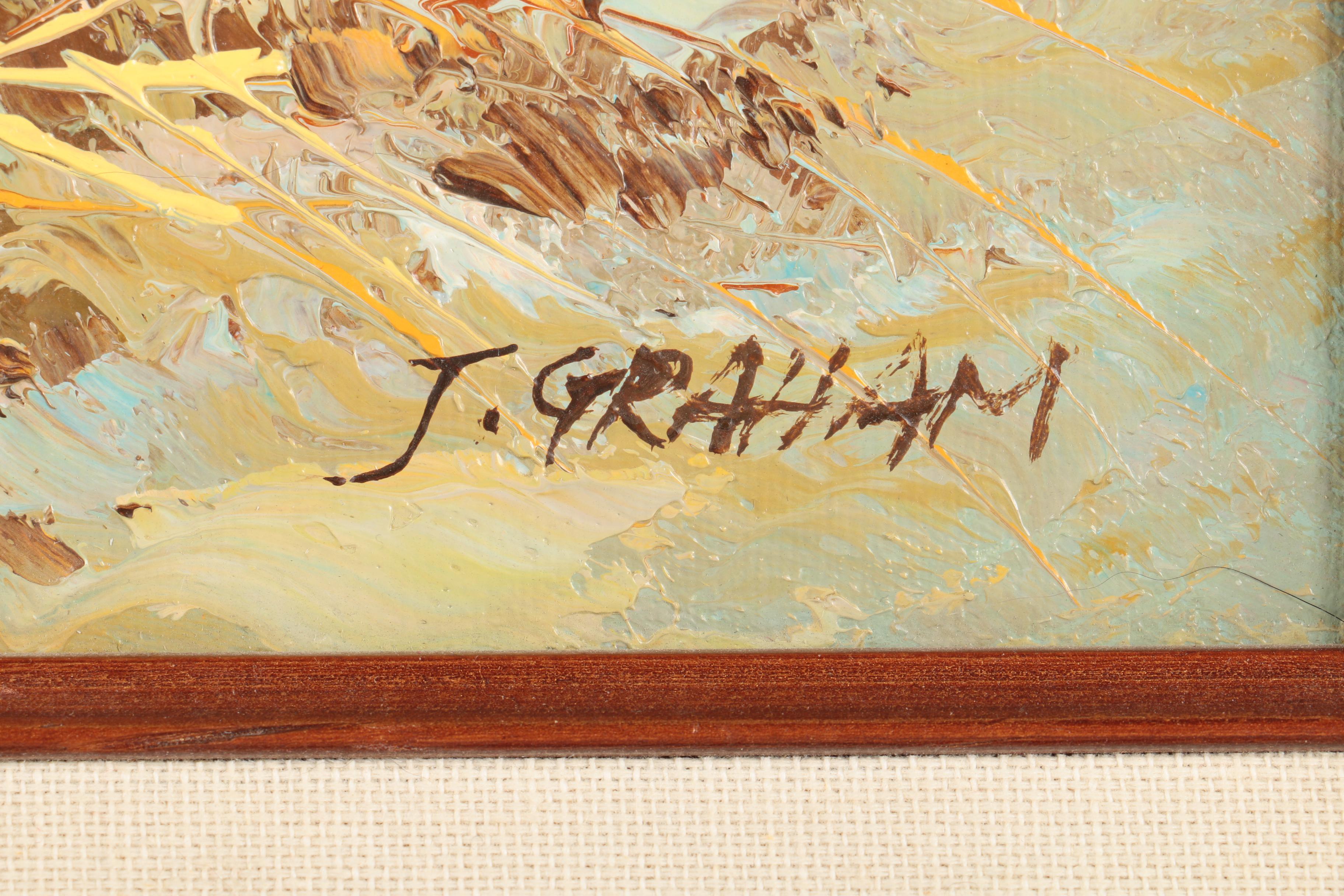 J. Graham Oil Painting of a Pheasant