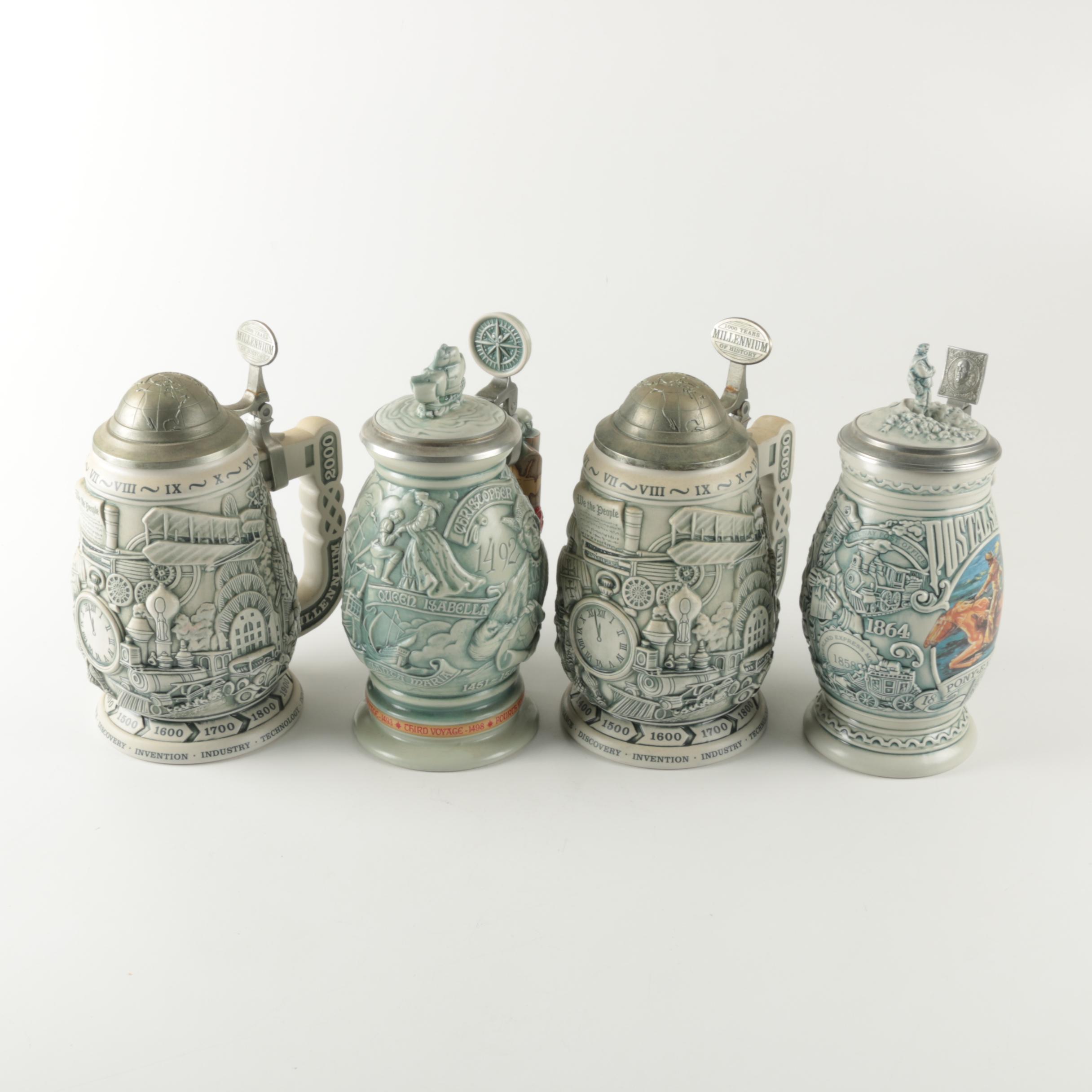 Avon Collectibles Ceramic Beer Stein Collection