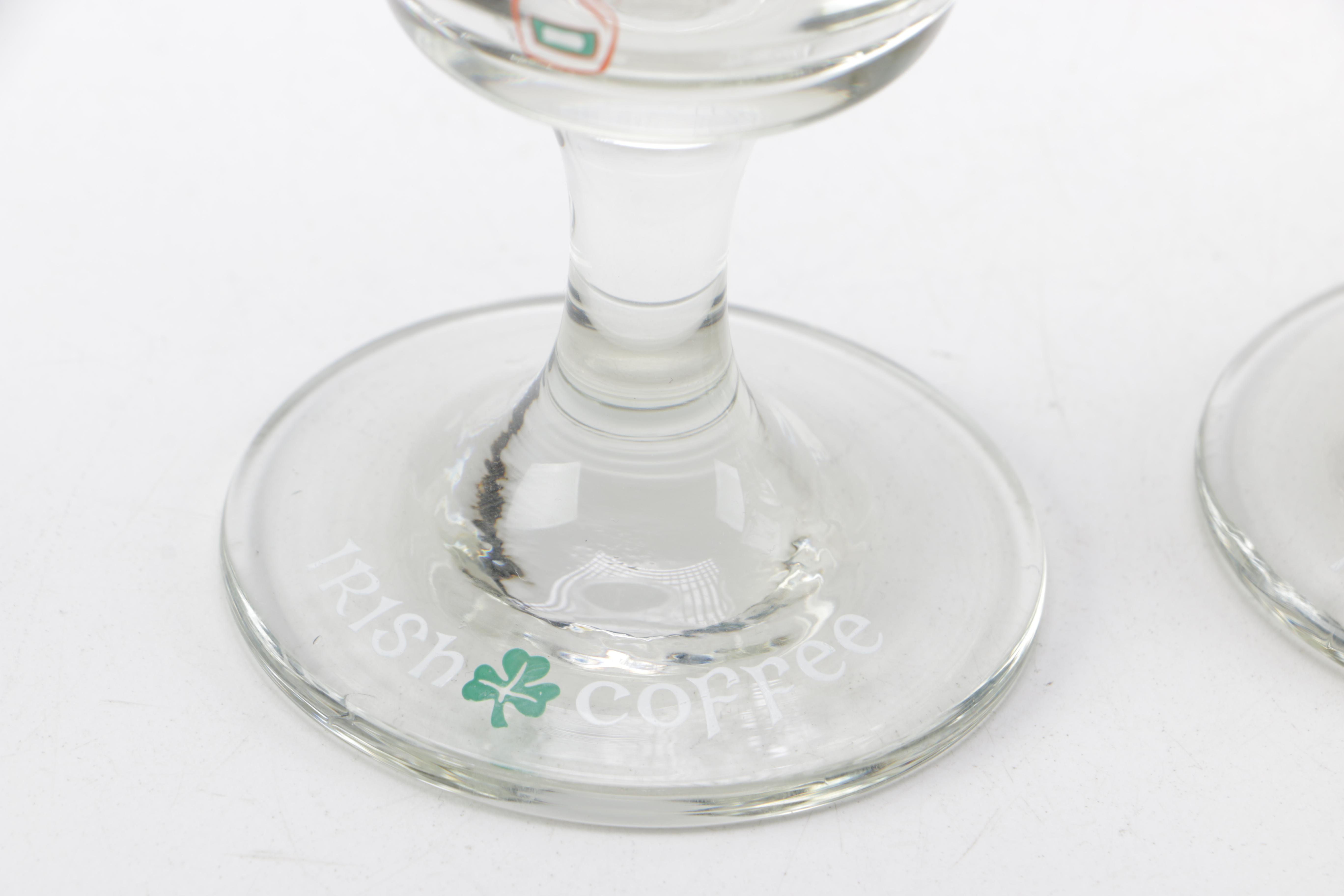 Vintage Irish Coffee Glasses and Swizzle Sticks