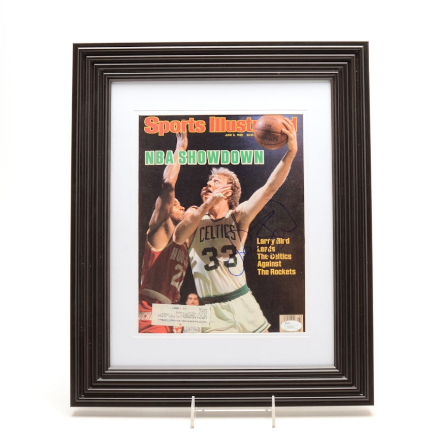 Larry Bird Signed "Sports Illustrated" NBA Showdown Magazine JSA