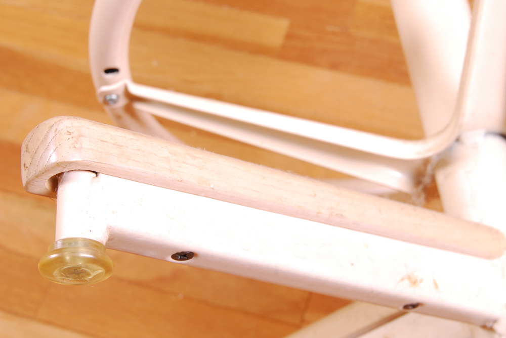 1980s Blond Oak Bar Chairs By Chromcraft