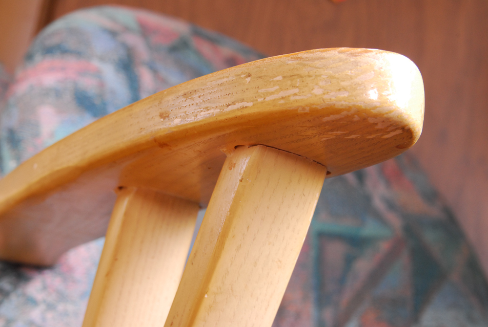 1980s Blond Oak Bar Chairs By Chromcraft