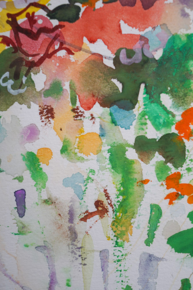 Harriet Chaprack Kapel Watercolor Painting of Flowers