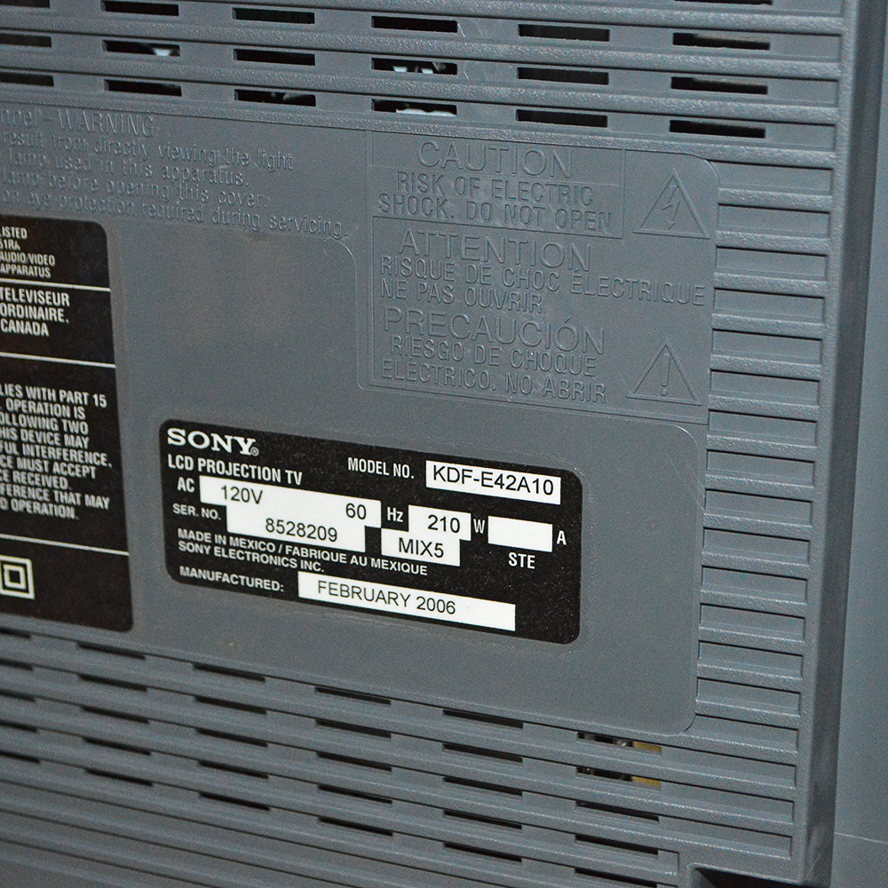 Sony WEGA 42" Flat Screen TV