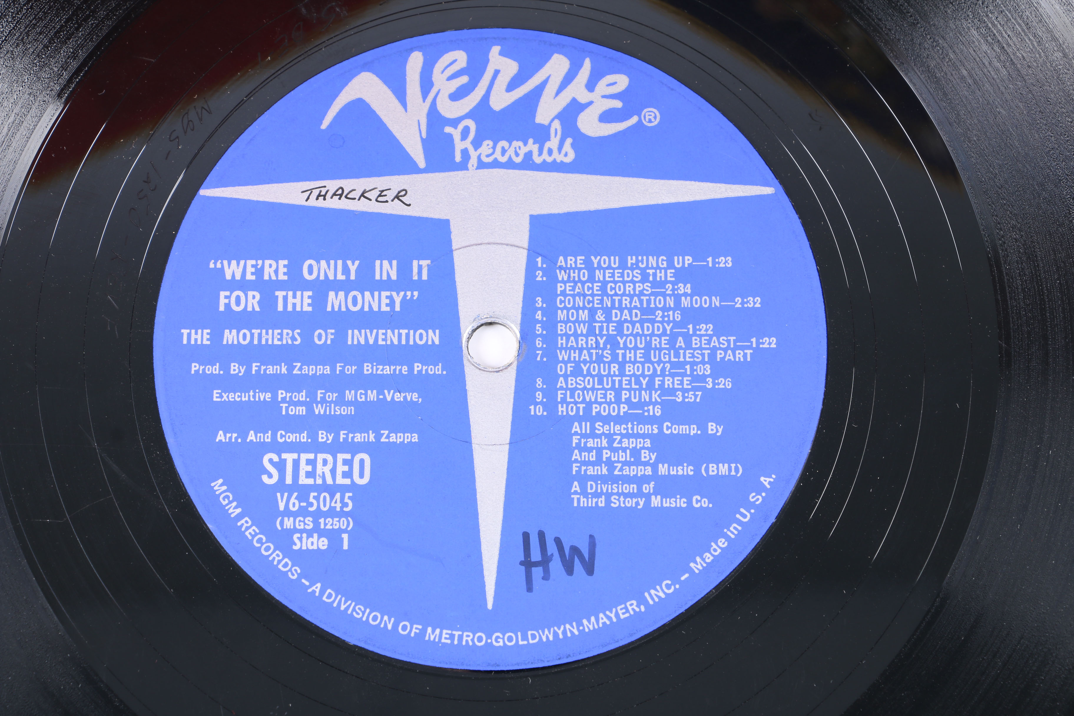 The Mothers Of Invention "We're Only In It For The Money" Original US Pressing