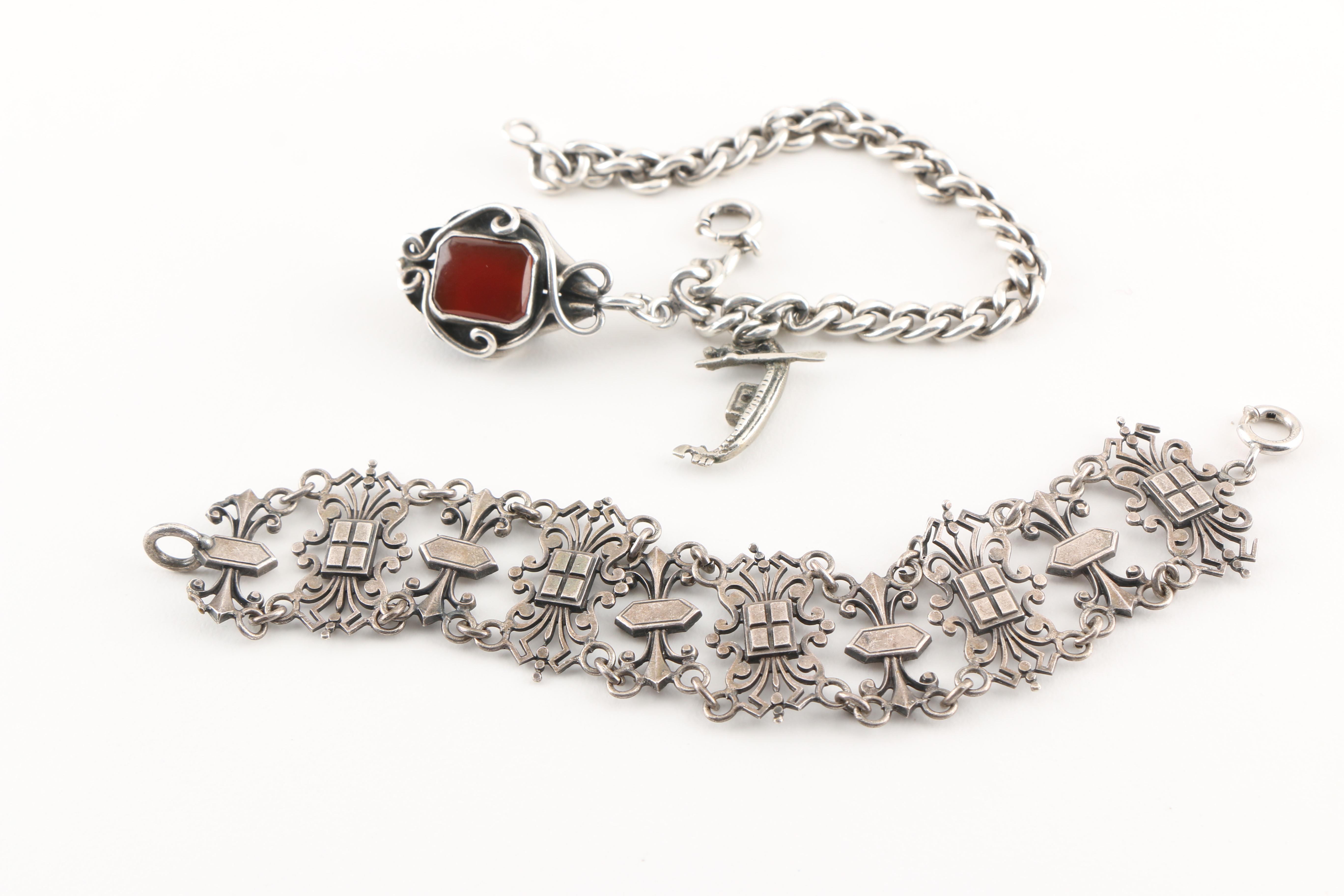 Selection of Vintage Jewelry Featuring Sterling and 800 Silver