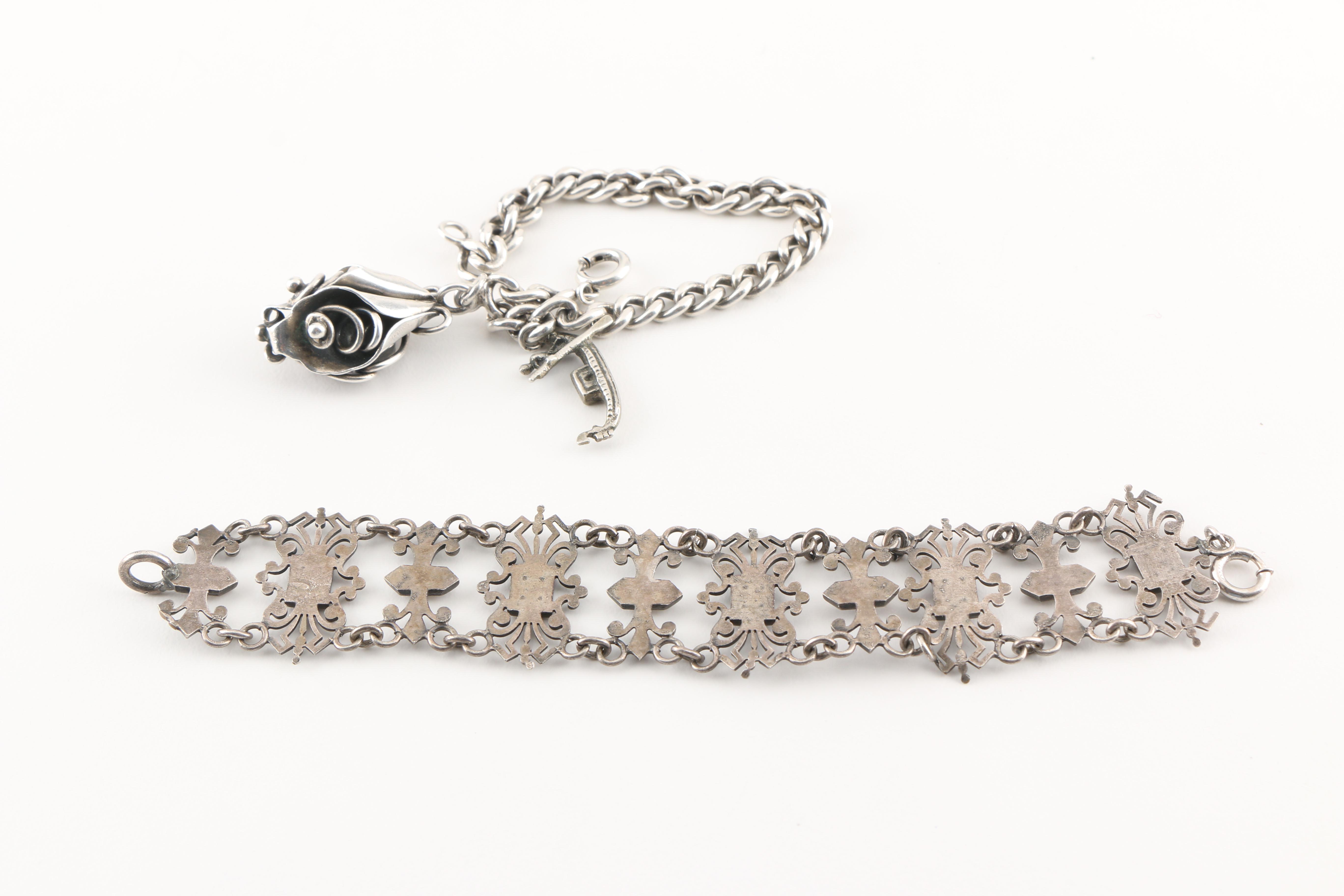 Selection of Vintage Jewelry Featuring Sterling and 800 Silver