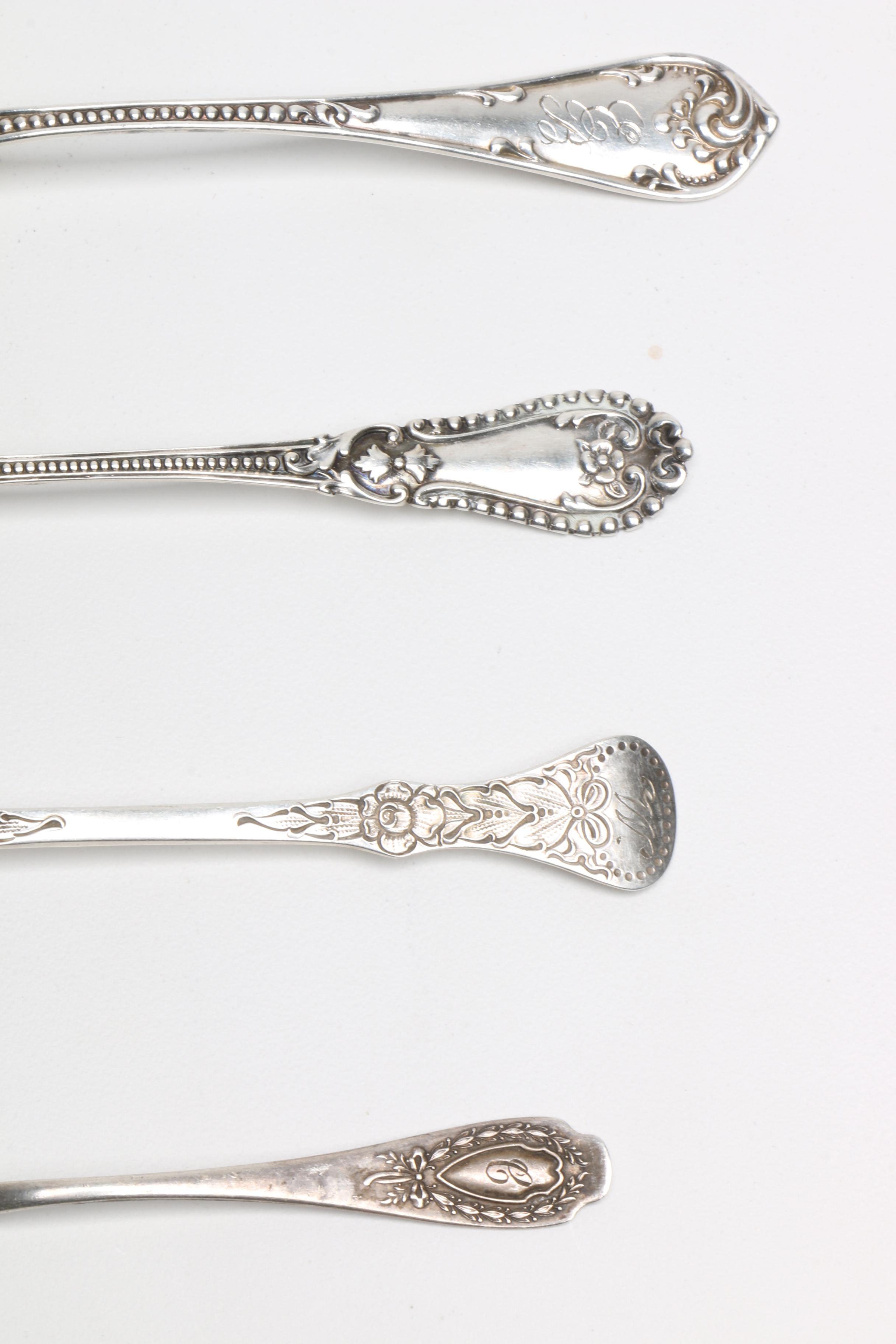 Sterling Spoons with Alvin Mfg. Co. and Norwegian Magnus Aase 830 Silver Spoon