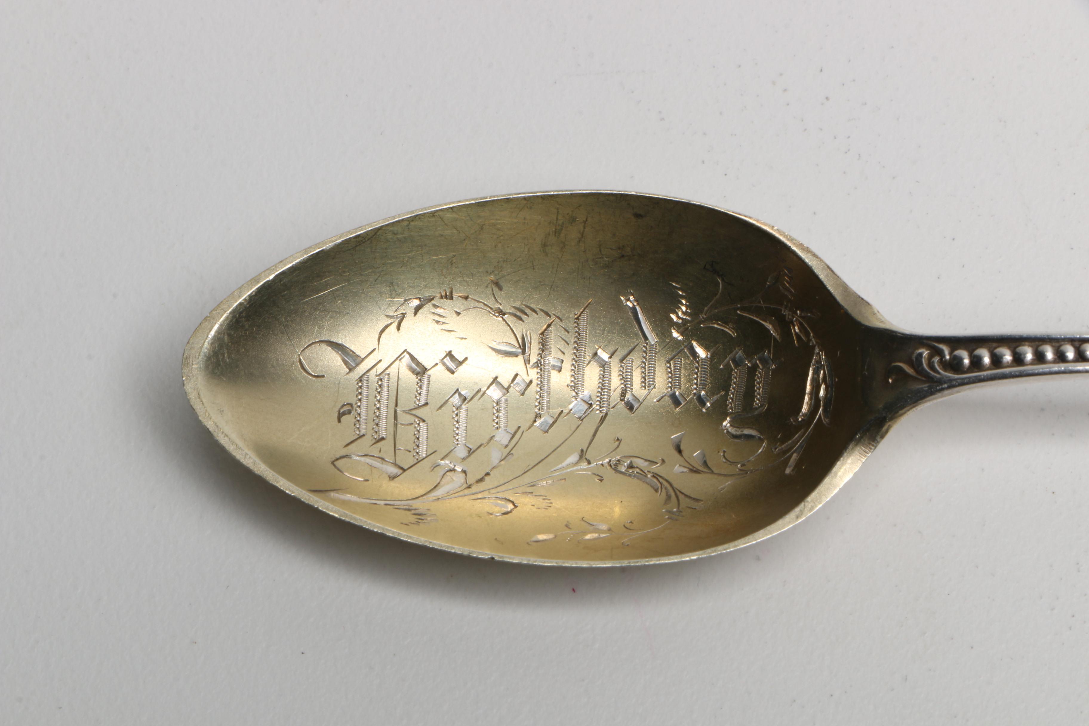 Sterling Spoons with Alvin Mfg. Co. and Norwegian Magnus Aase 830 Silver Spoon