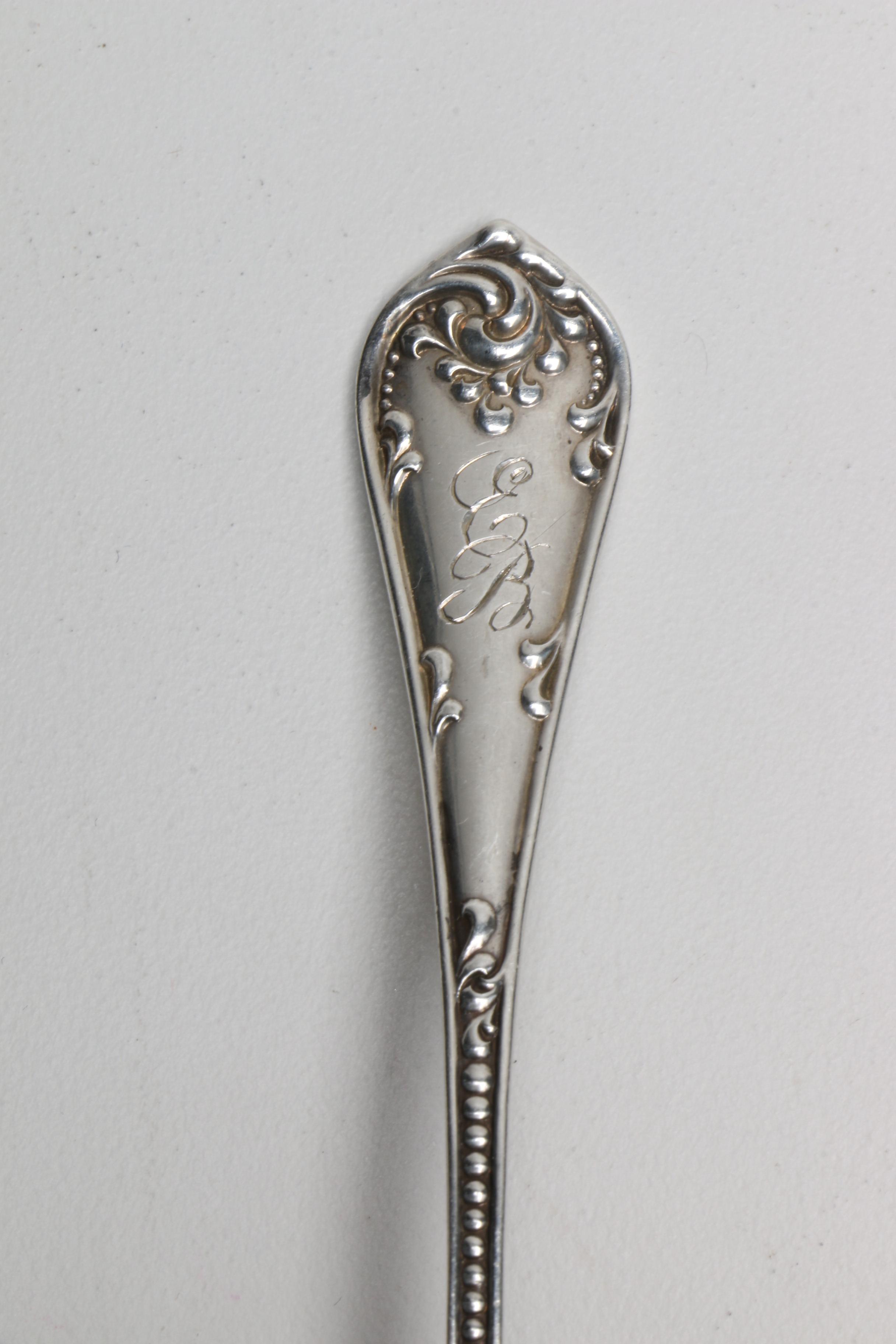 Sterling Spoons with Alvin Mfg. Co. and Norwegian Magnus Aase 830 Silver Spoon