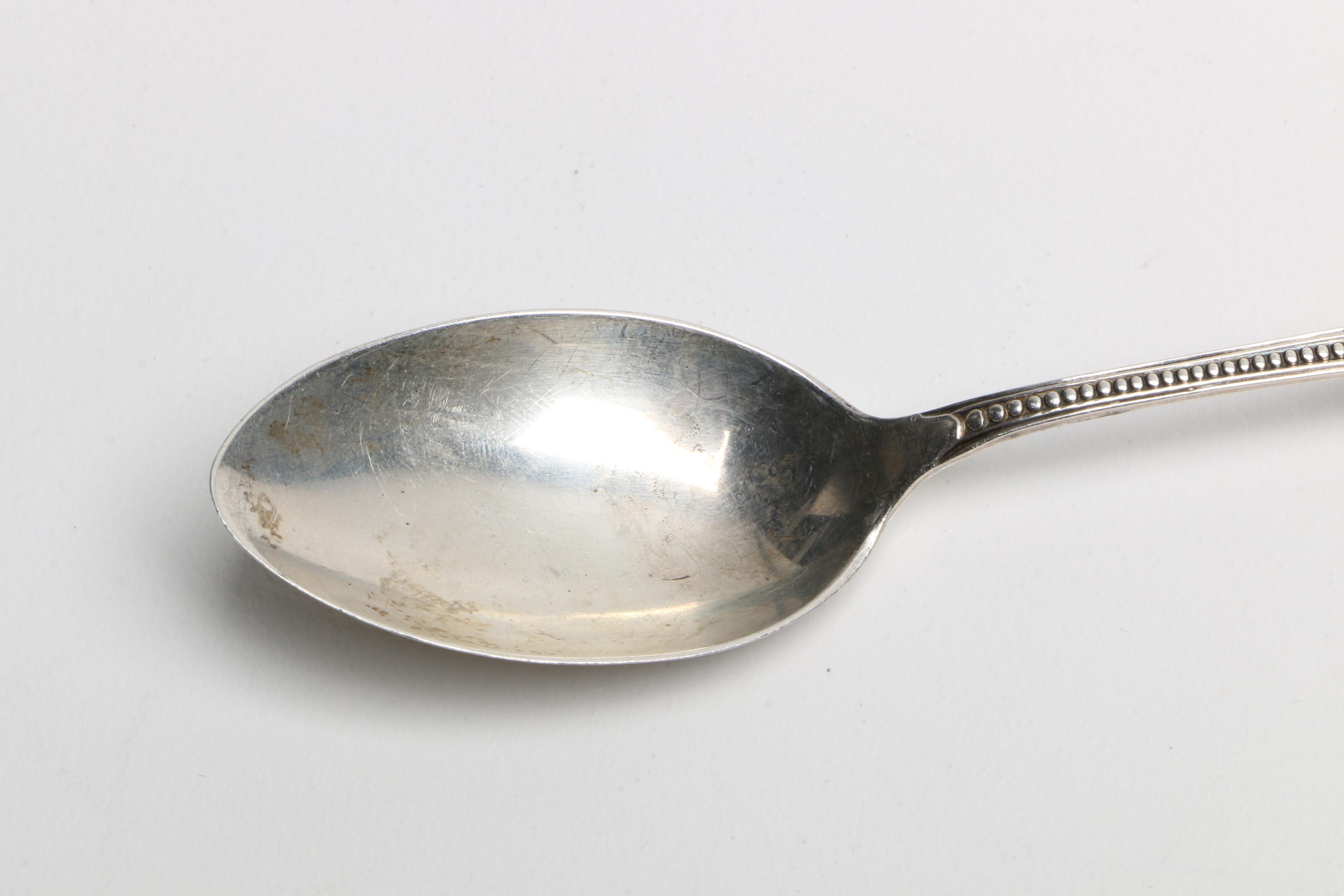 Sterling Spoons with Alvin Mfg. Co. and Norwegian Magnus Aase 830 Silver Spoon