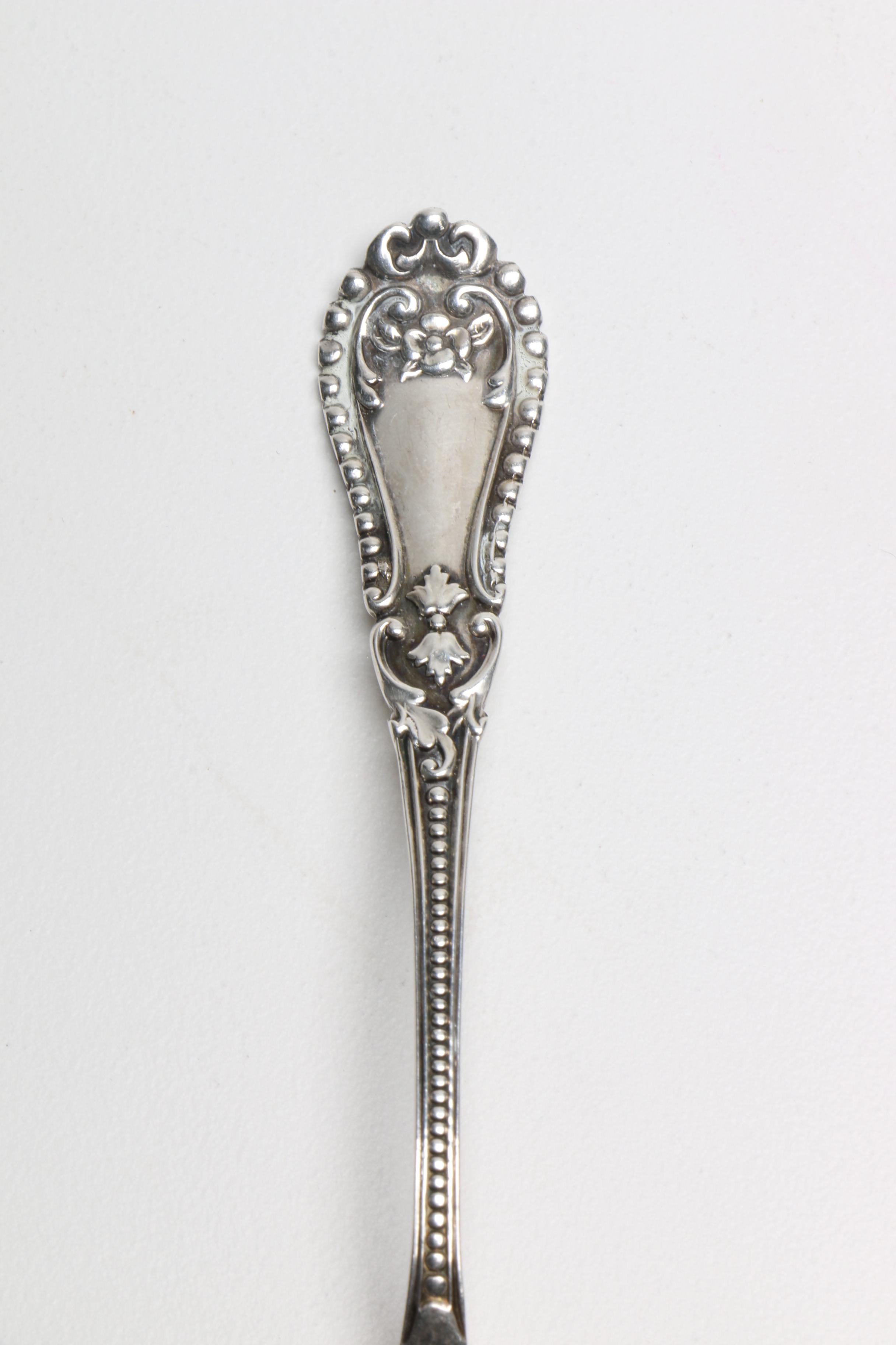 Sterling Spoons with Alvin Mfg. Co. and Norwegian Magnus Aase 830 Silver Spoon