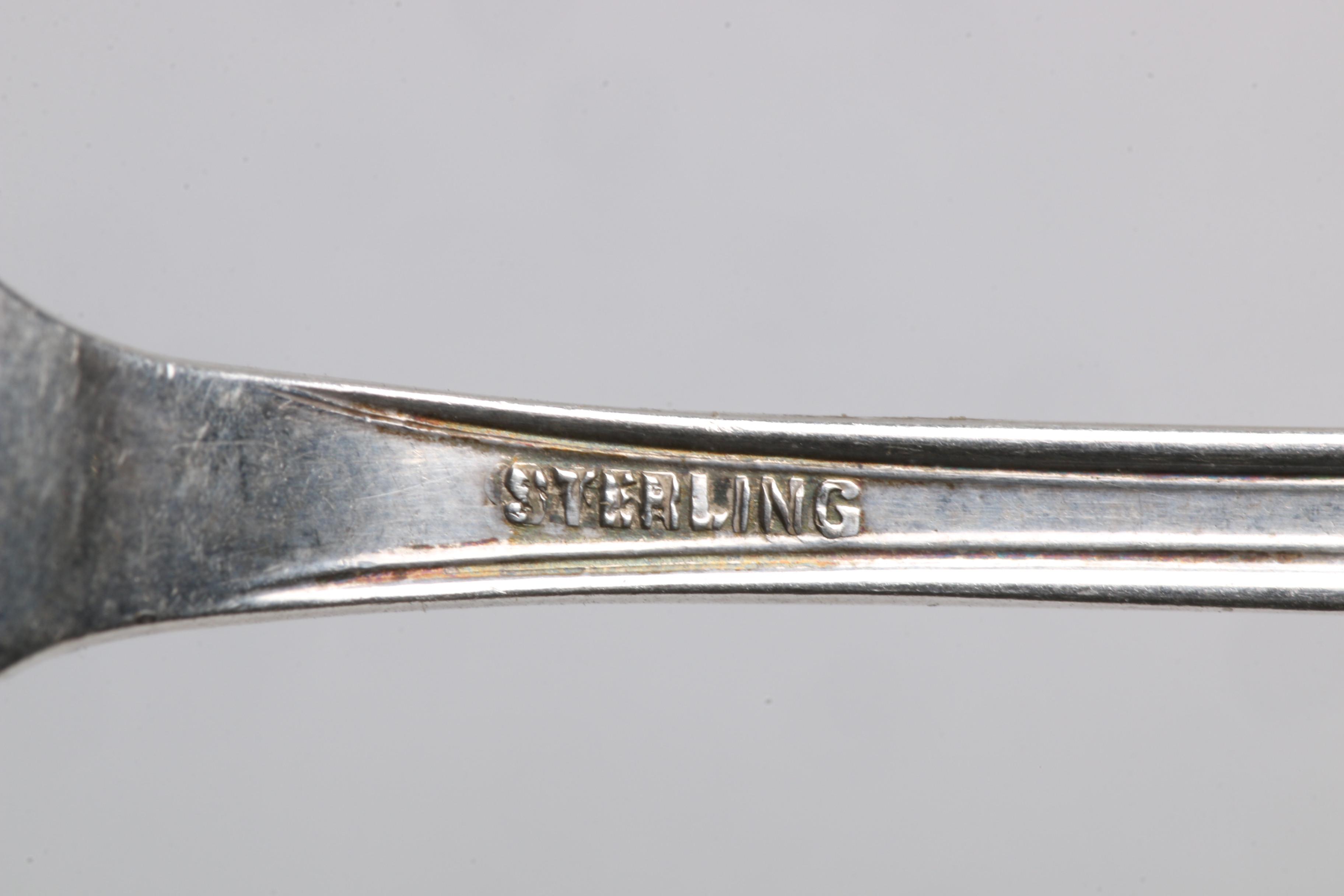 Sterling Spoons with Alvin Mfg. Co. and Norwegian Magnus Aase 830 Silver Spoon
