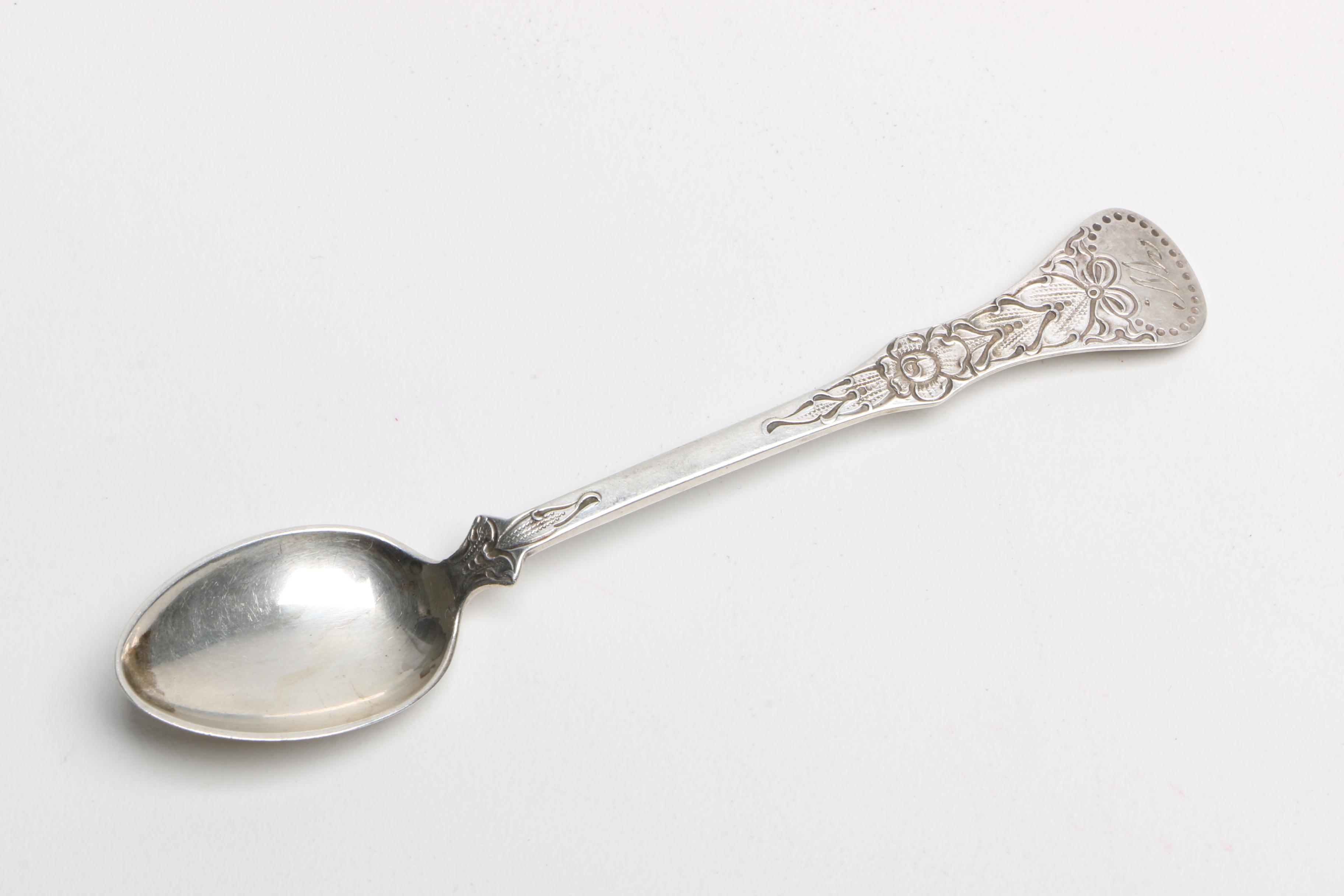 Sterling Spoons with Alvin Mfg. Co. and Norwegian Magnus Aase 830 Silver Spoon