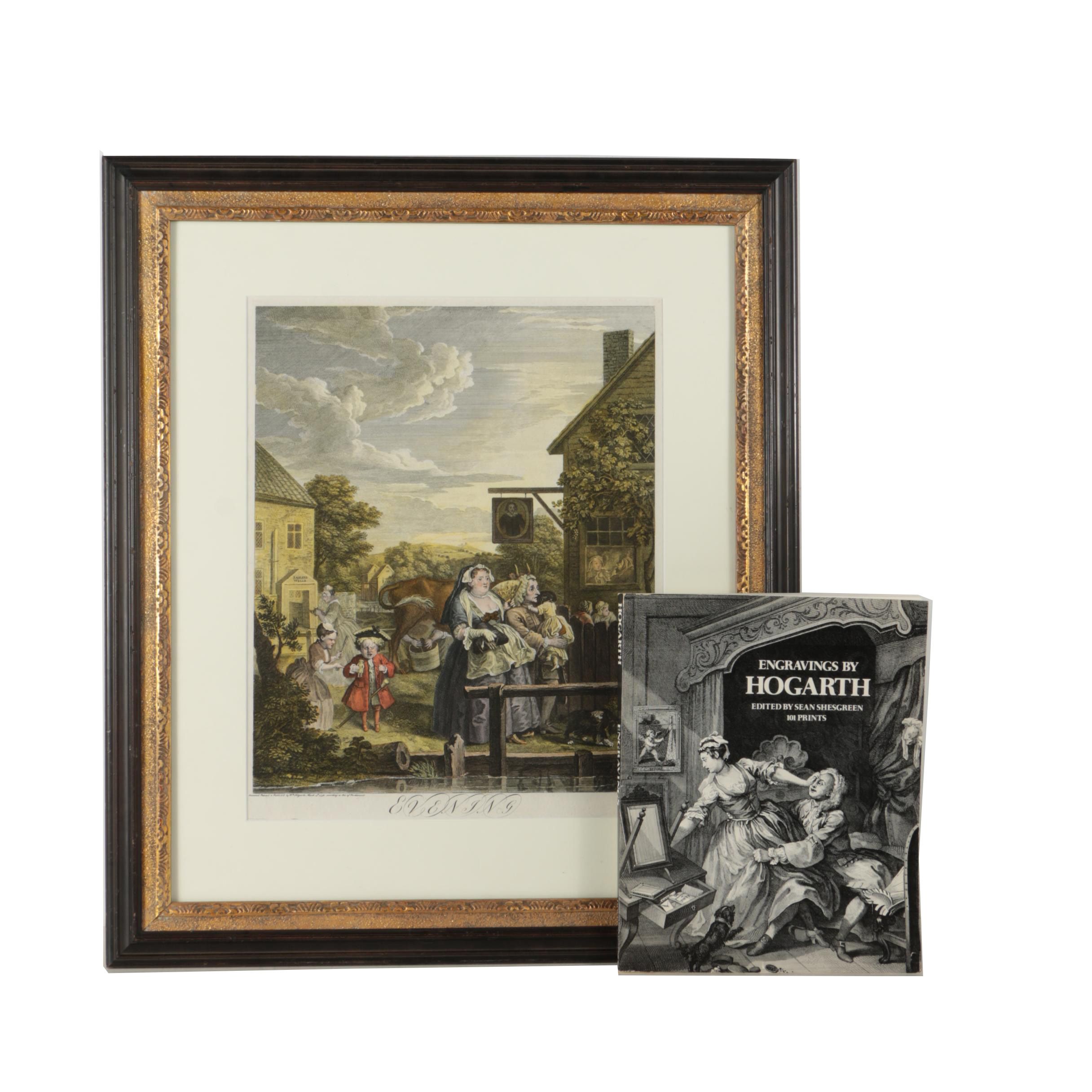 B. Baron Engraving After Hogarth's "Evening" from "Four Times of the Day" Series