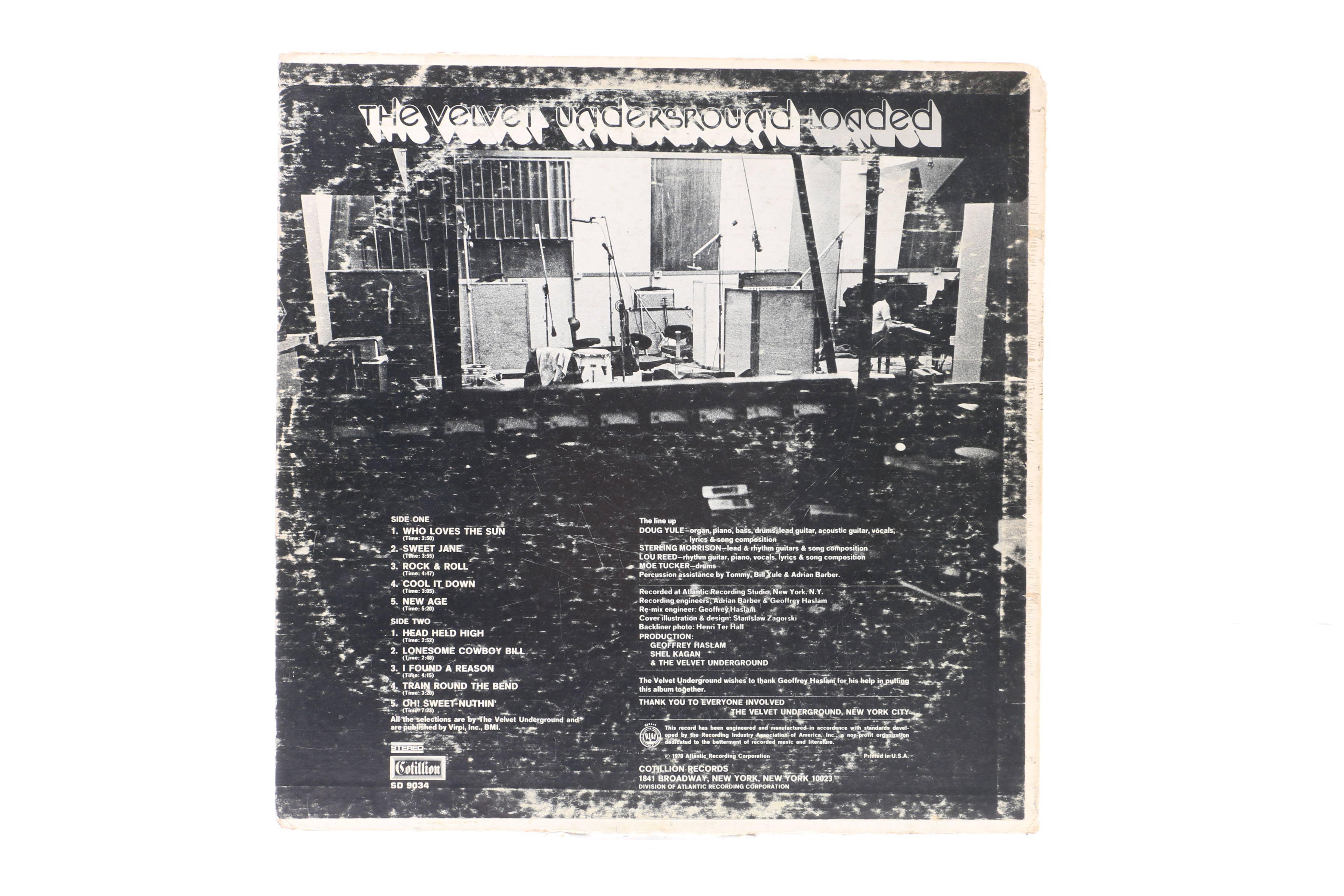 The Velvet Underground "Loaded" White Label Promotional LP