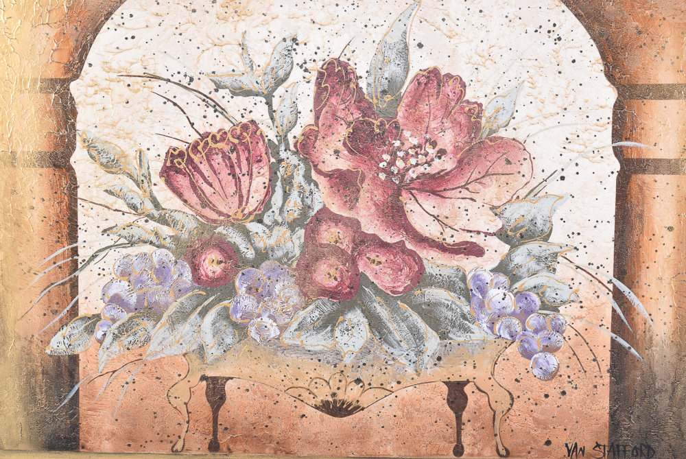 Van Stafford Mixed Media Artwork on Canvas