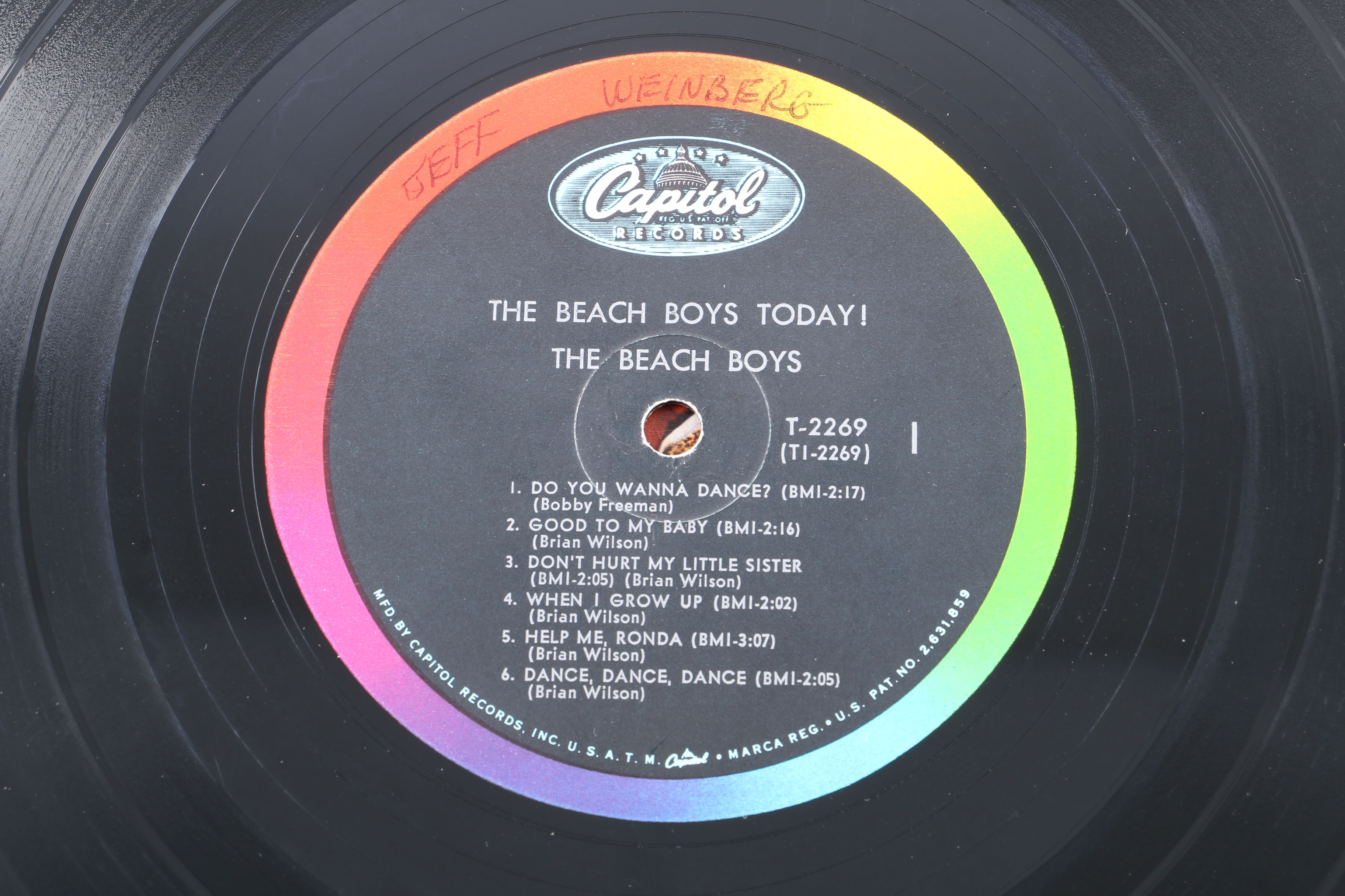 "The Beach Boys Today!" Original US Mono LP with "The Teen Set" Magazine