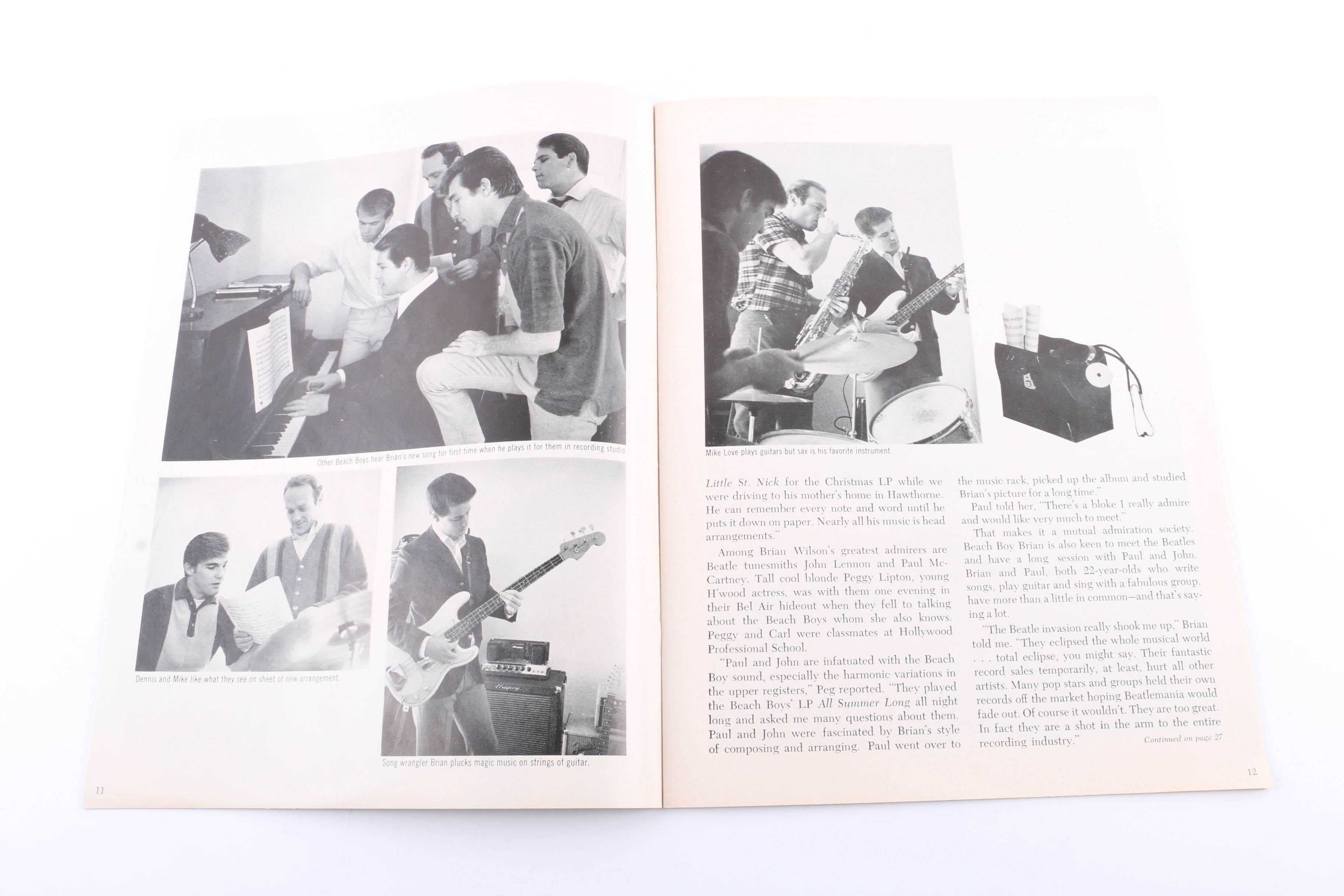 "The Beach Boys Today!" Original US Mono LP with "The Teen Set" Magazine