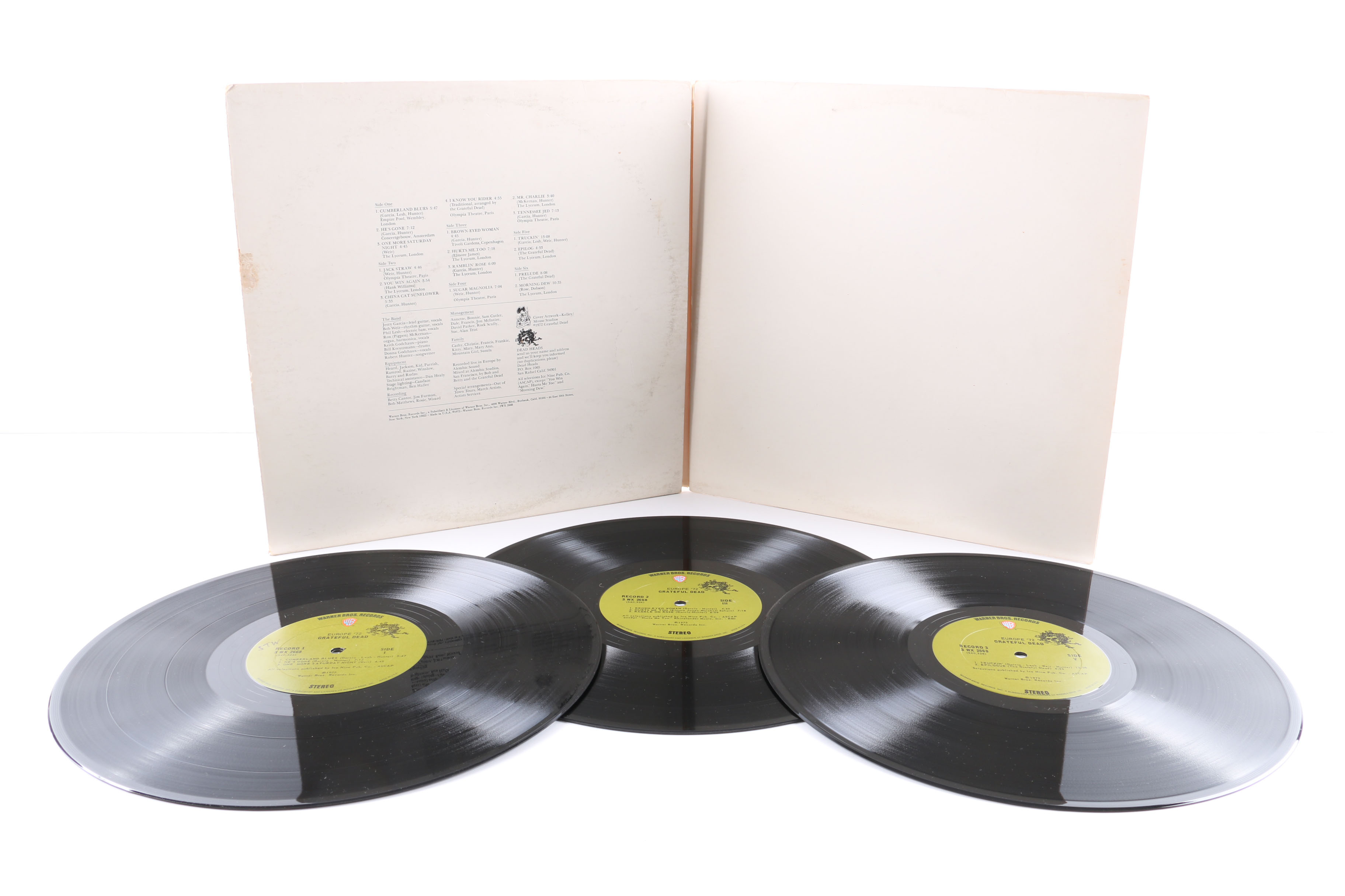 Grateful Dead and Jerry Garcia LPs Including "Europe '72" Original US Pressing