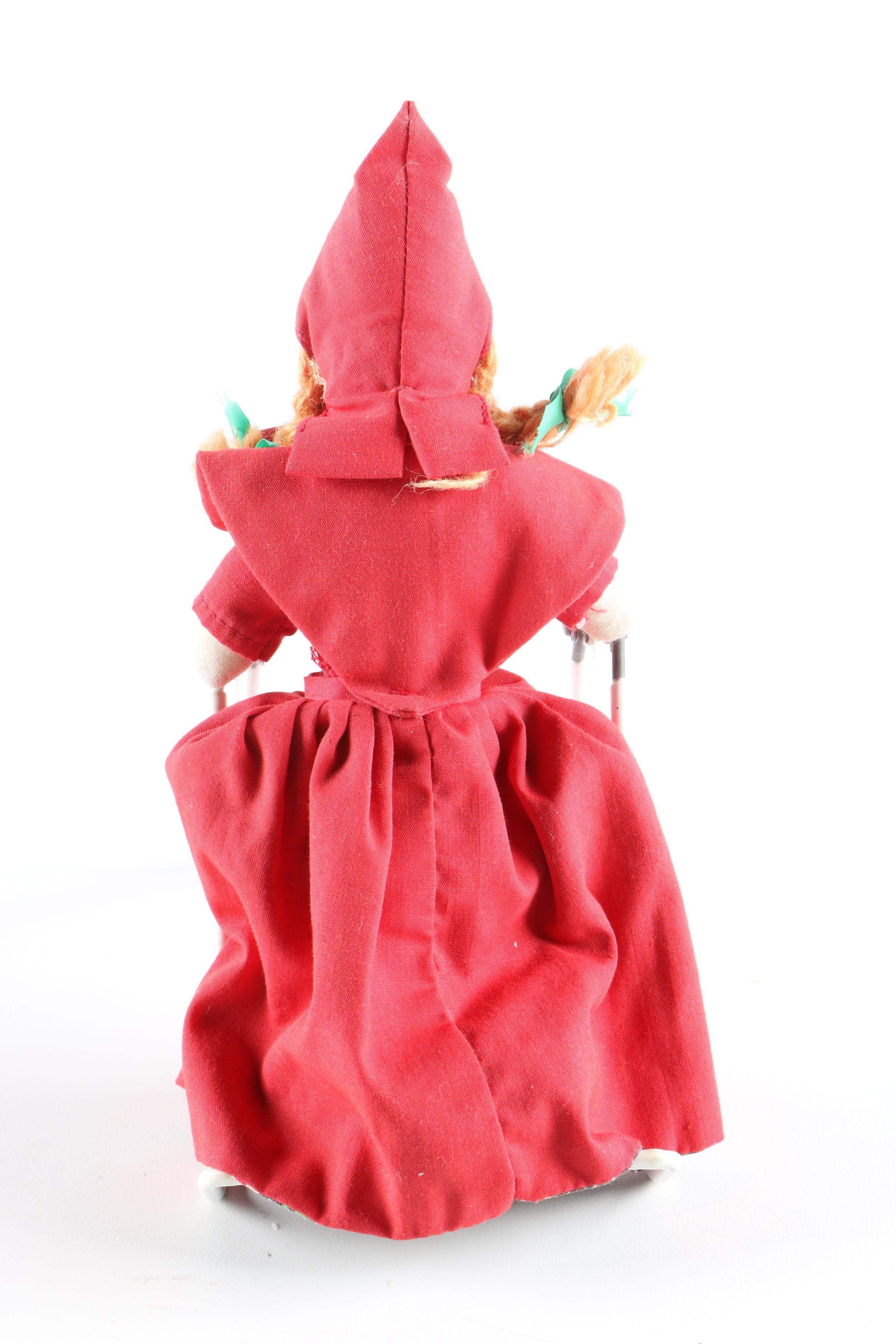 Vintage Little Red Riding Hood Topsy Turvy Doll