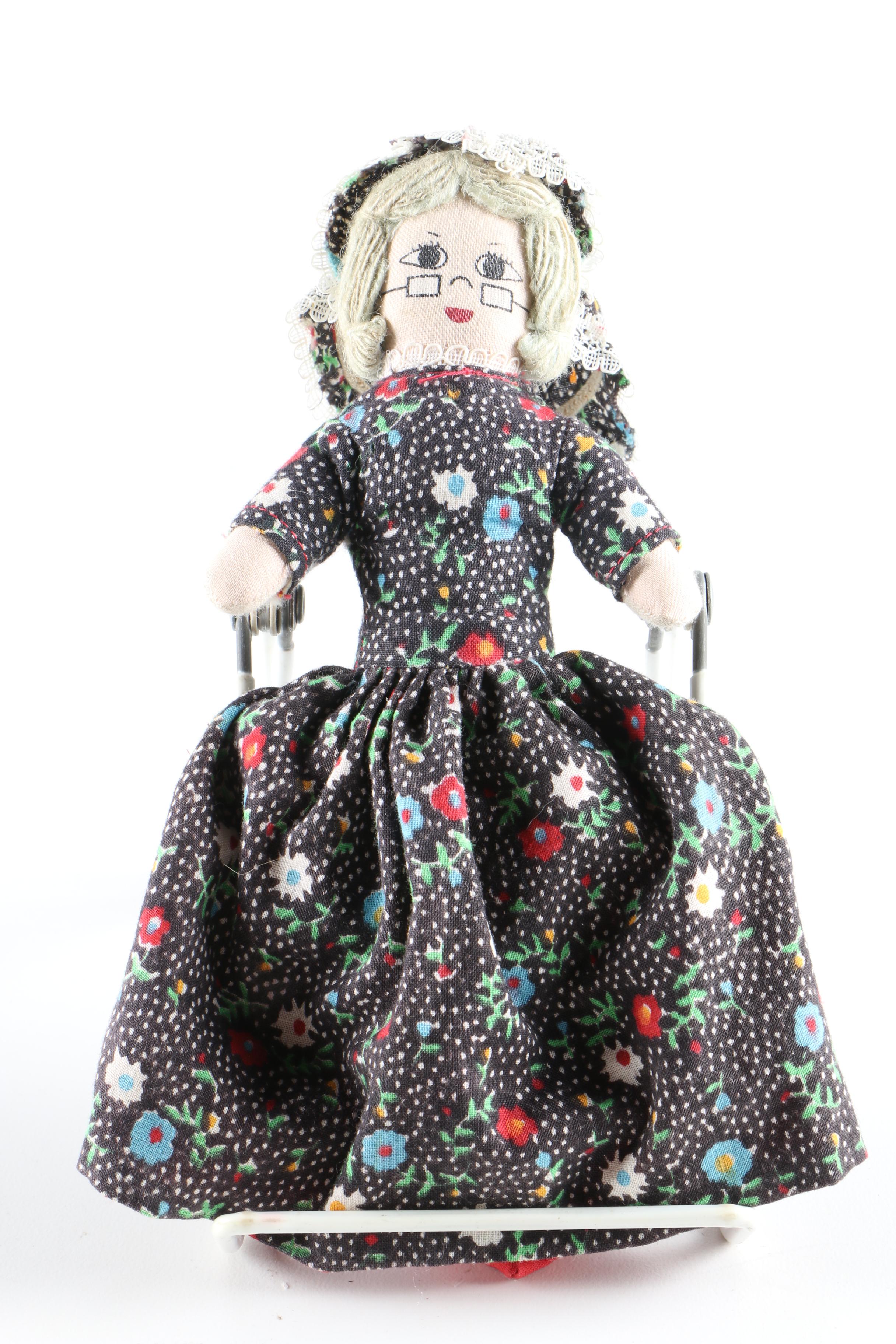 Vintage Little Red Riding Hood Topsy Turvy Doll