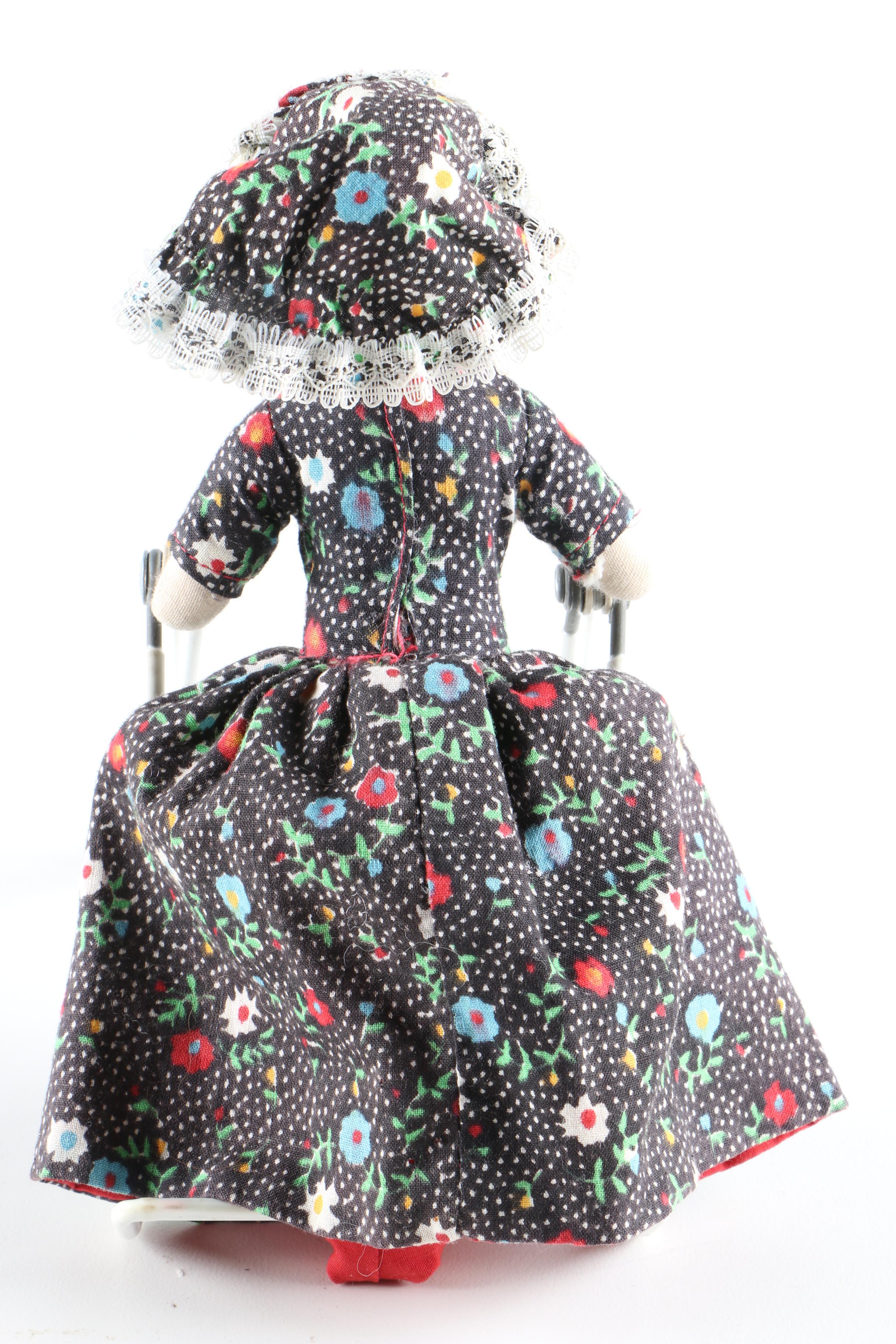 Vintage Little Red Riding Hood Topsy Turvy Doll