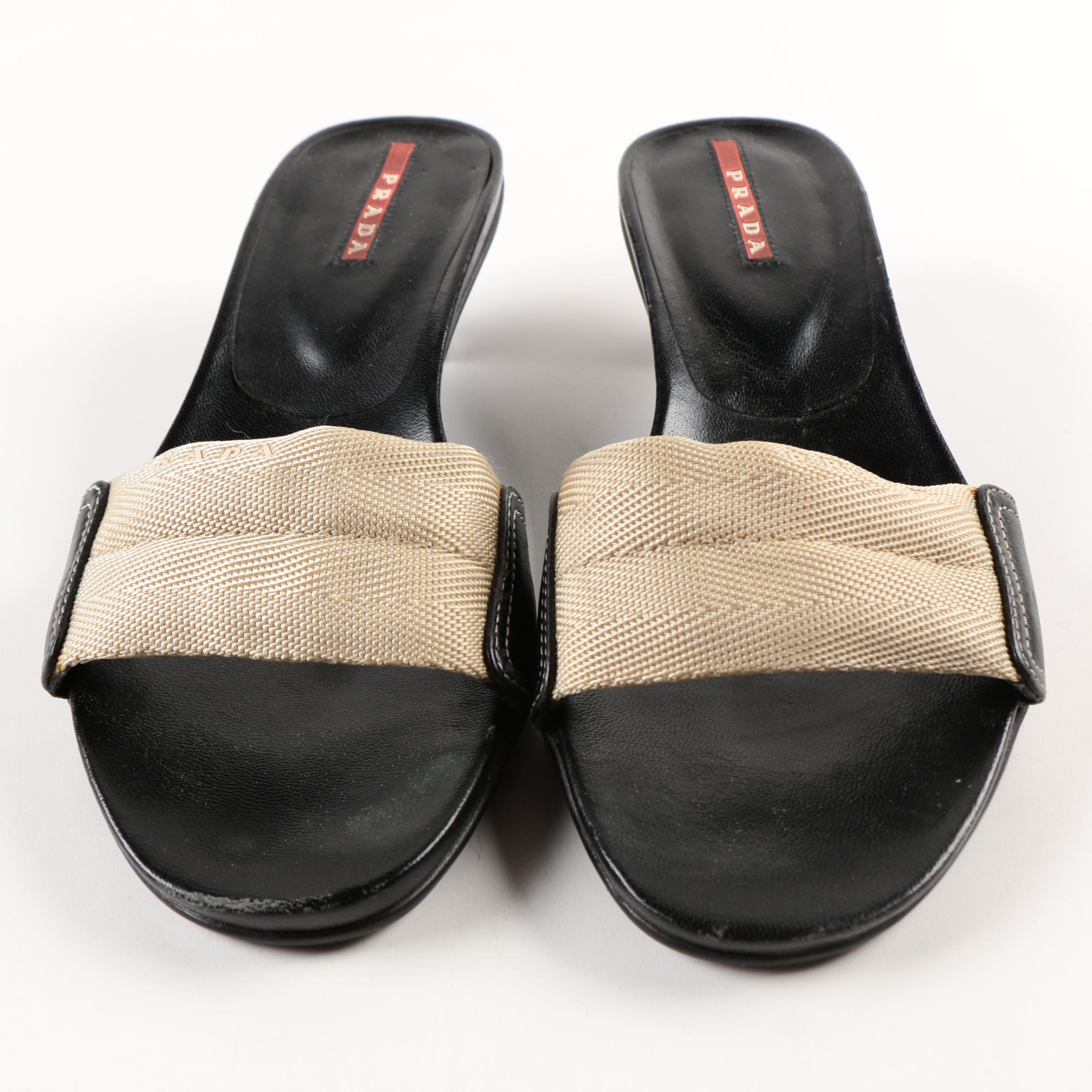 Prada Leather Sandals