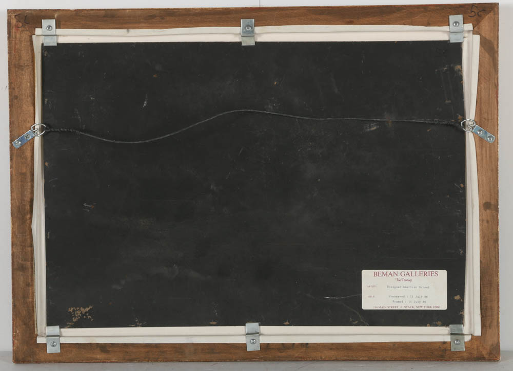 Oil Painting on Board of the Steamboat "Hendrik Hudson"