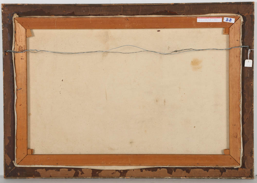 William Baptiste Baird Oil Painting on Canvas "At the Foundation"