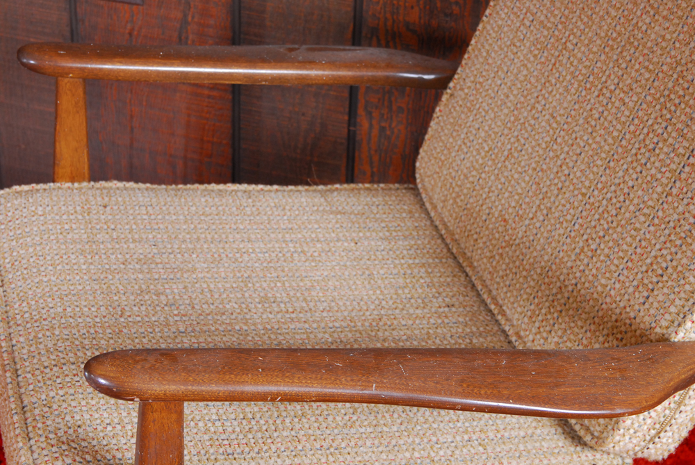 Vintage Mid Century Modern Mahogany Lounge Chair