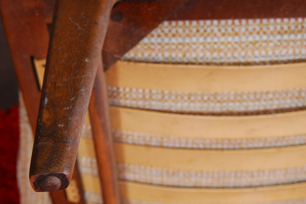 Vintage Mid Century Modern Mahogany Lounge Chair