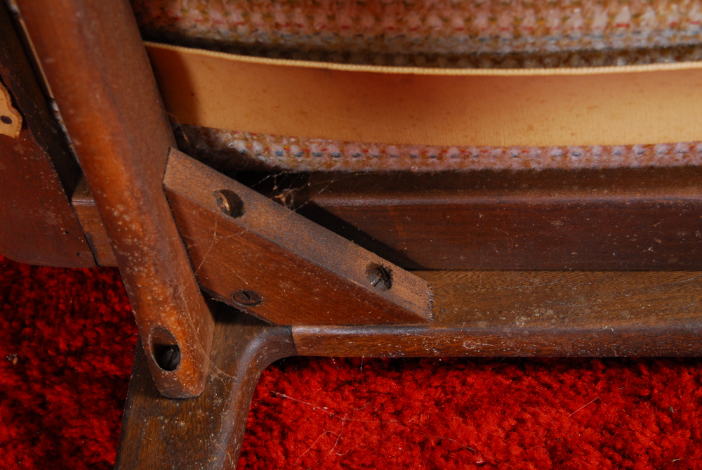 Vintage Mid Century Modern Mahogany Lounge Chair