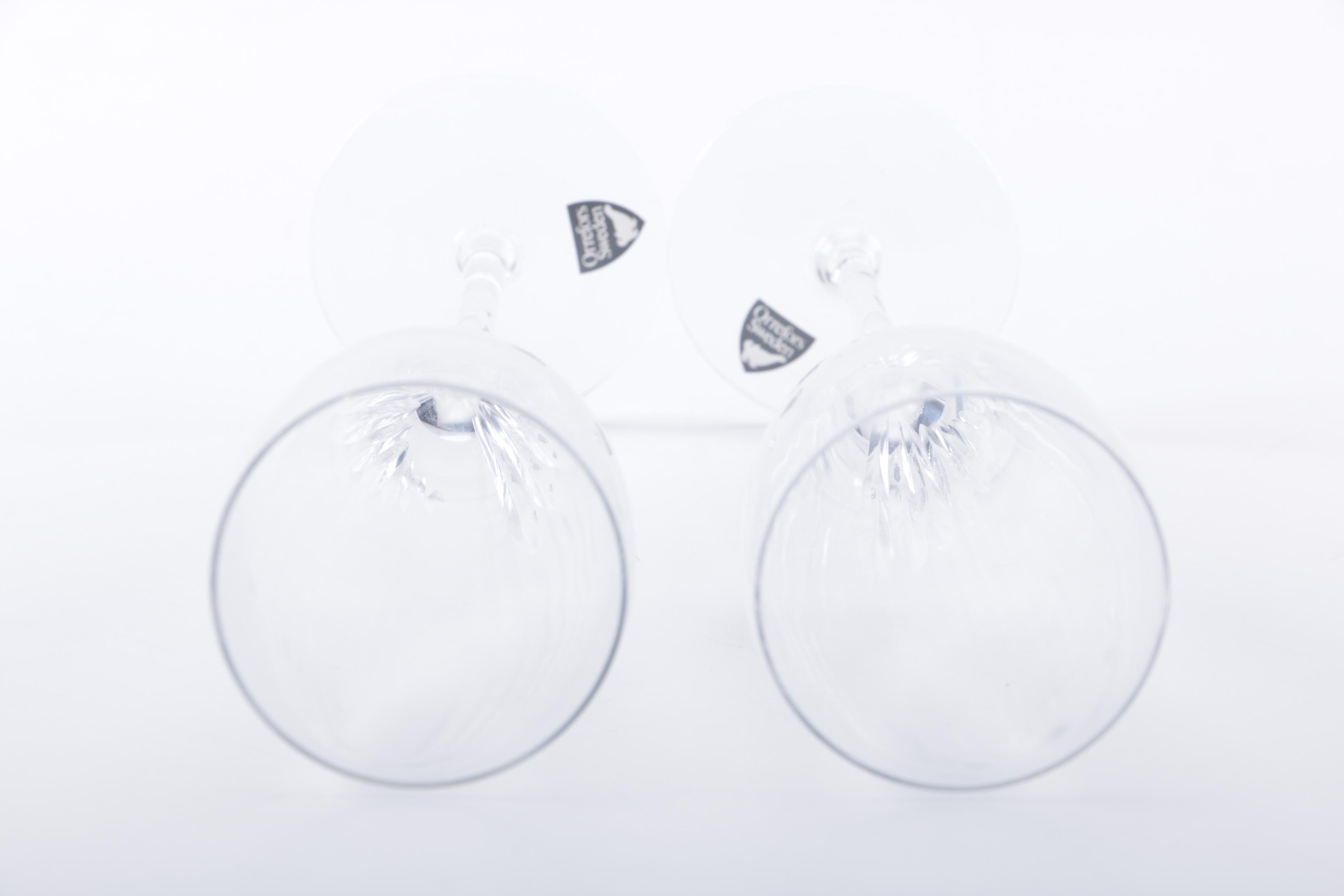 Orrefors "Crescendo" Champagne Flutes