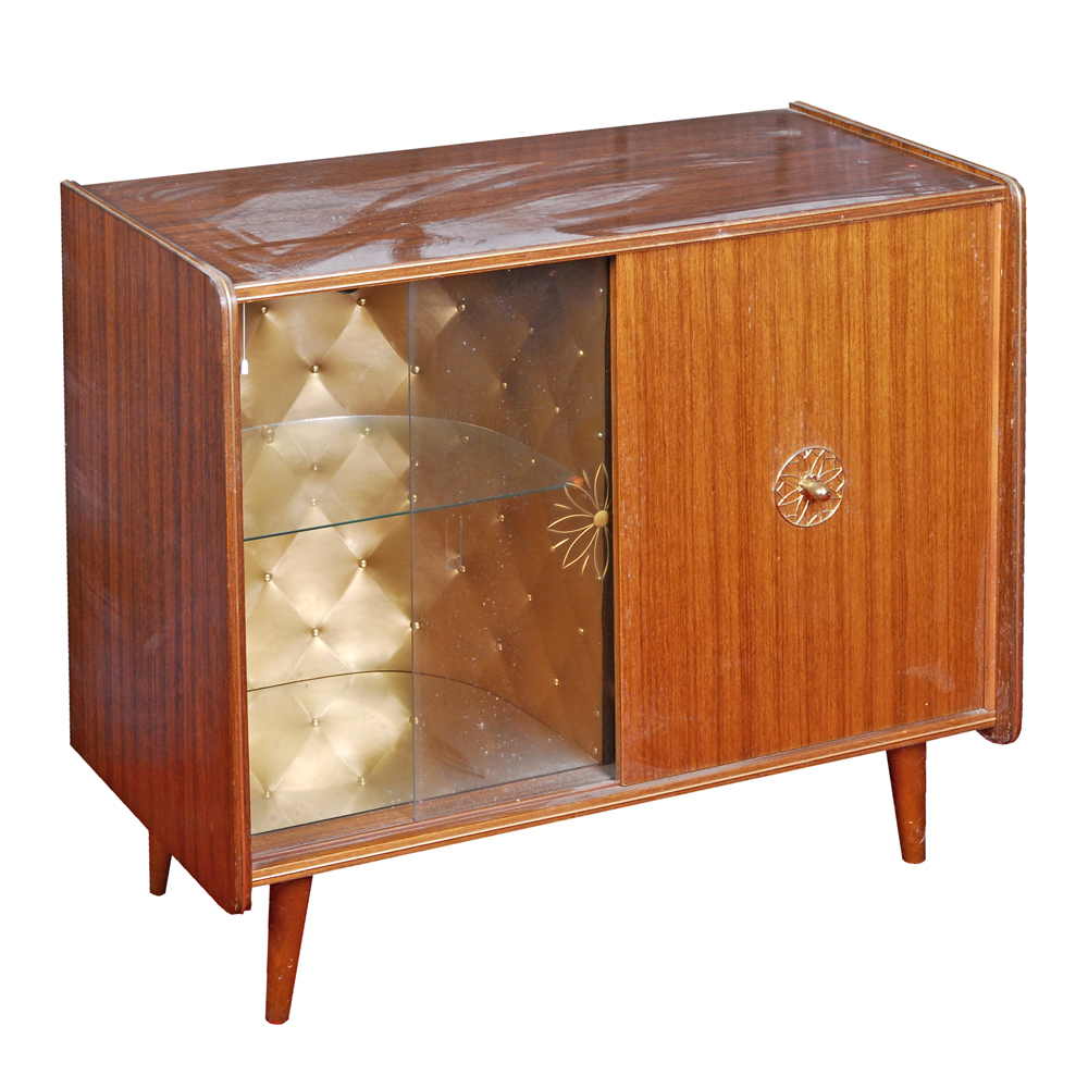 Vintage Mid Century Modern Dry Bar