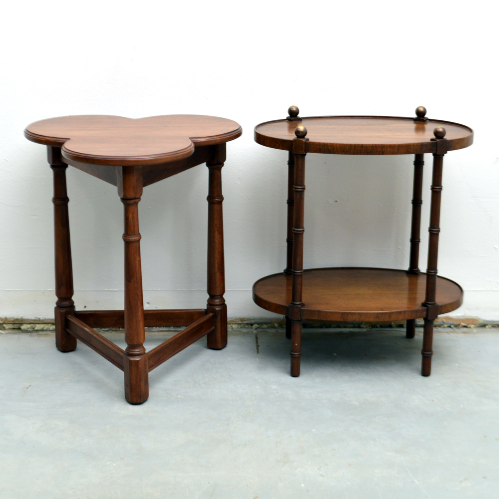 Two English Style End Tables