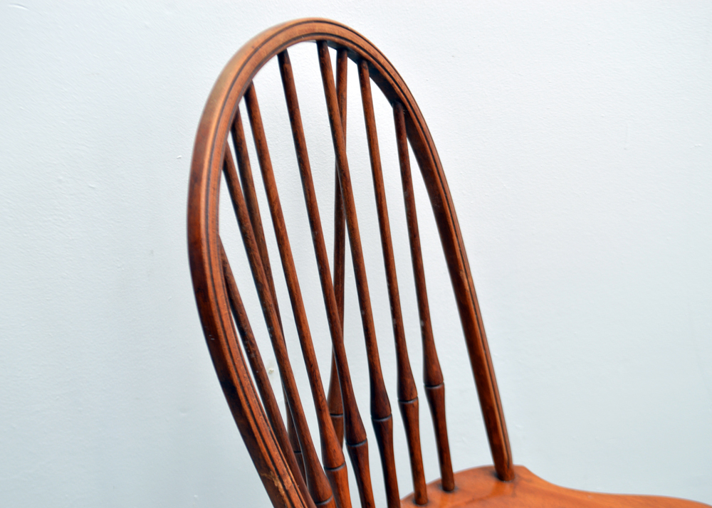 Two Maple Spindle Back Chairs