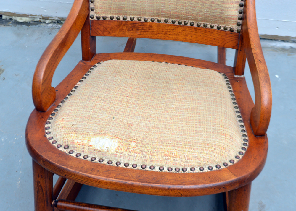 Vintage Globe Parlor Rocking Chair