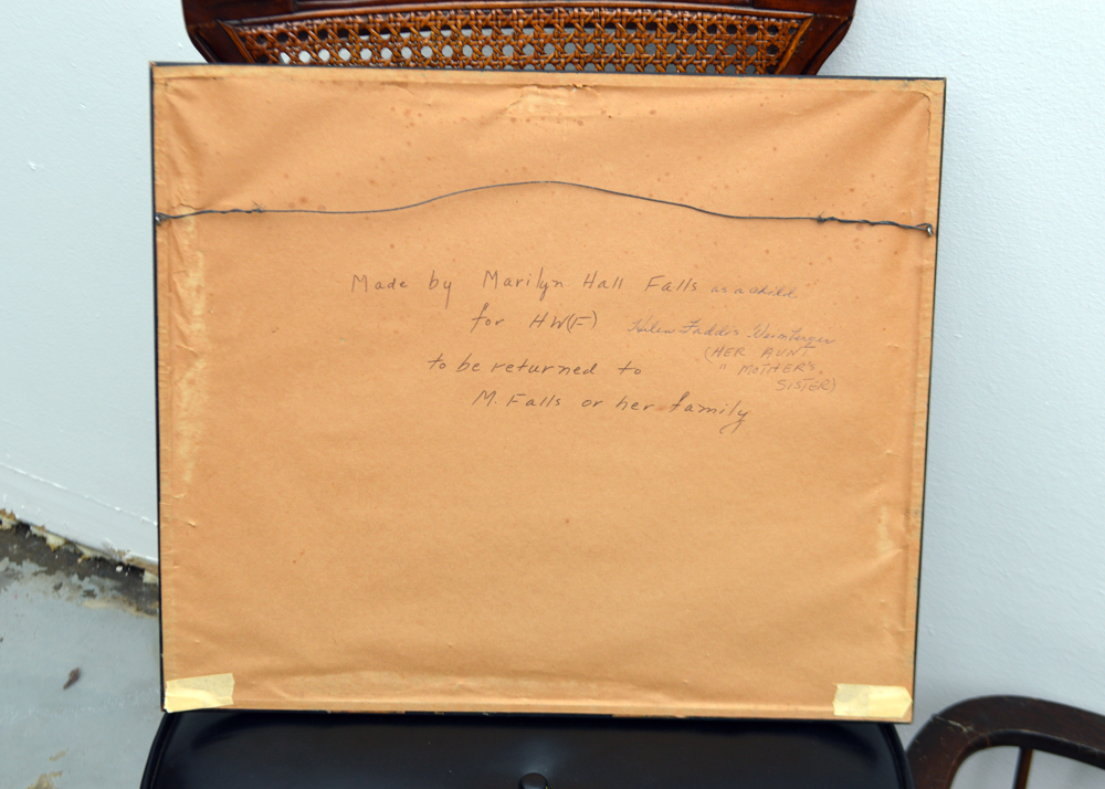 Vintage Chair, Needlepoint and Magazine Rack