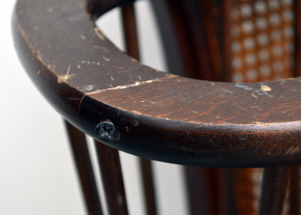 Vintage Chair, Needlepoint and Magazine Rack