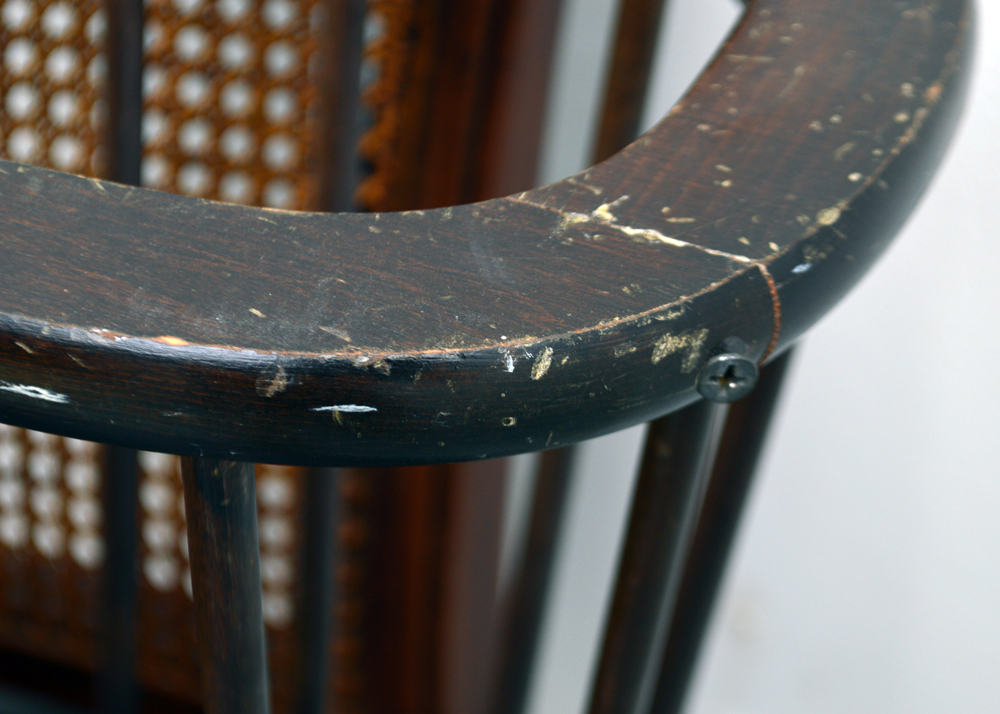 Vintage Chair, Needlepoint and Magazine Rack