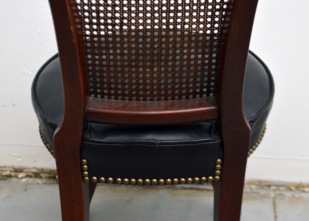 Vintage Chair, Needlepoint and Magazine Rack