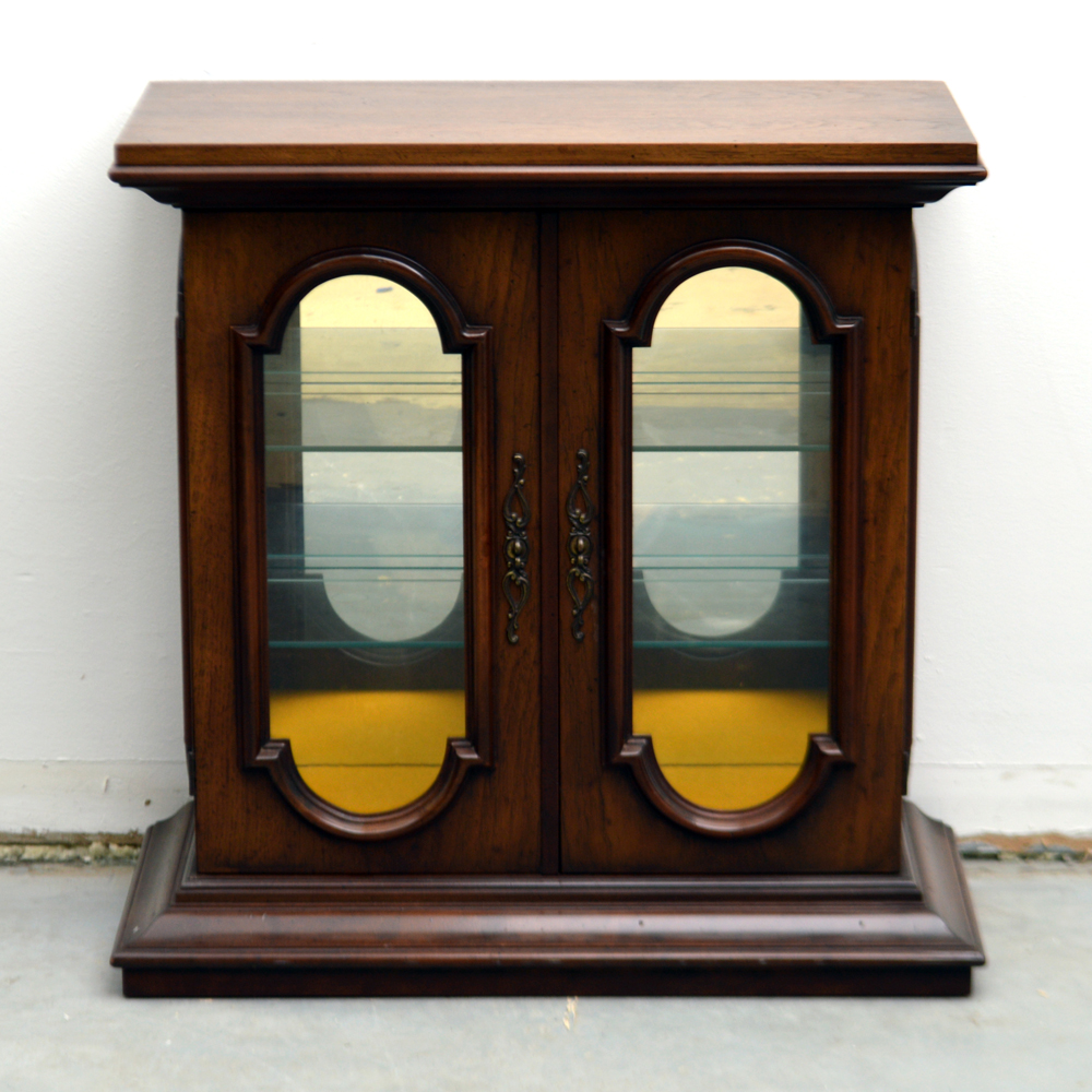 Vintage Lighted Display Cabinet