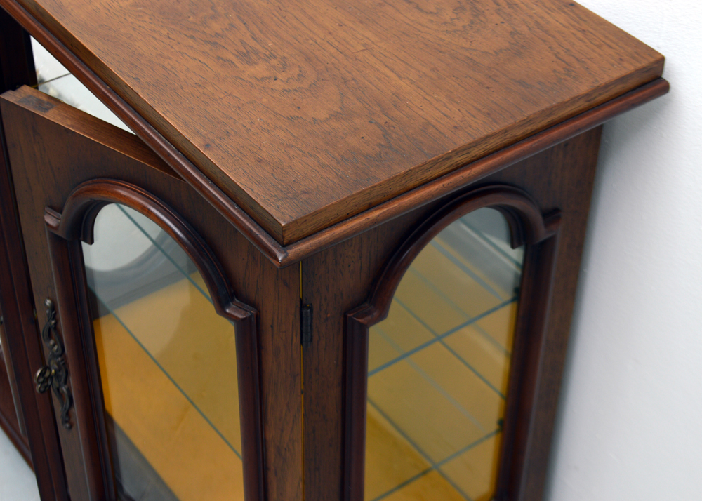 Vintage Lighted Display Cabinet