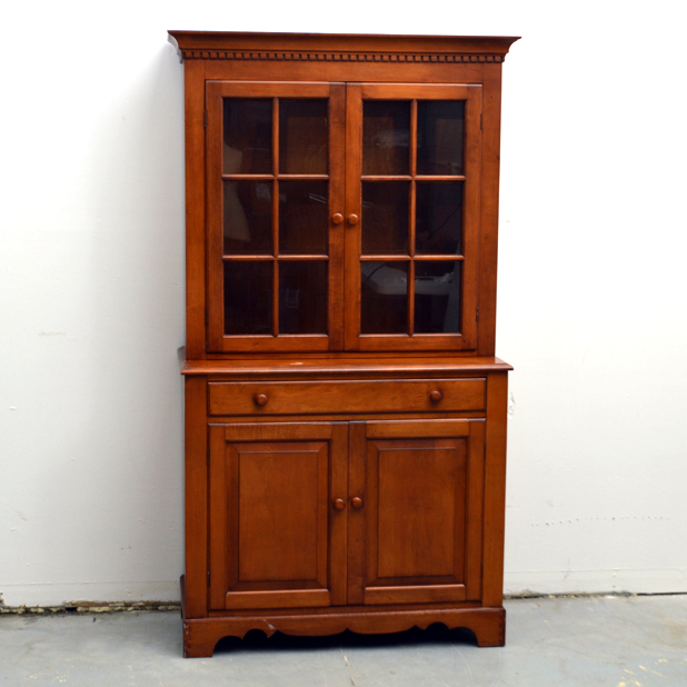 Colonial Style Maple Cupboard by New England Furniture