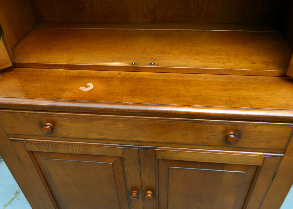Colonial Style Maple Cupboard by New England Furniture